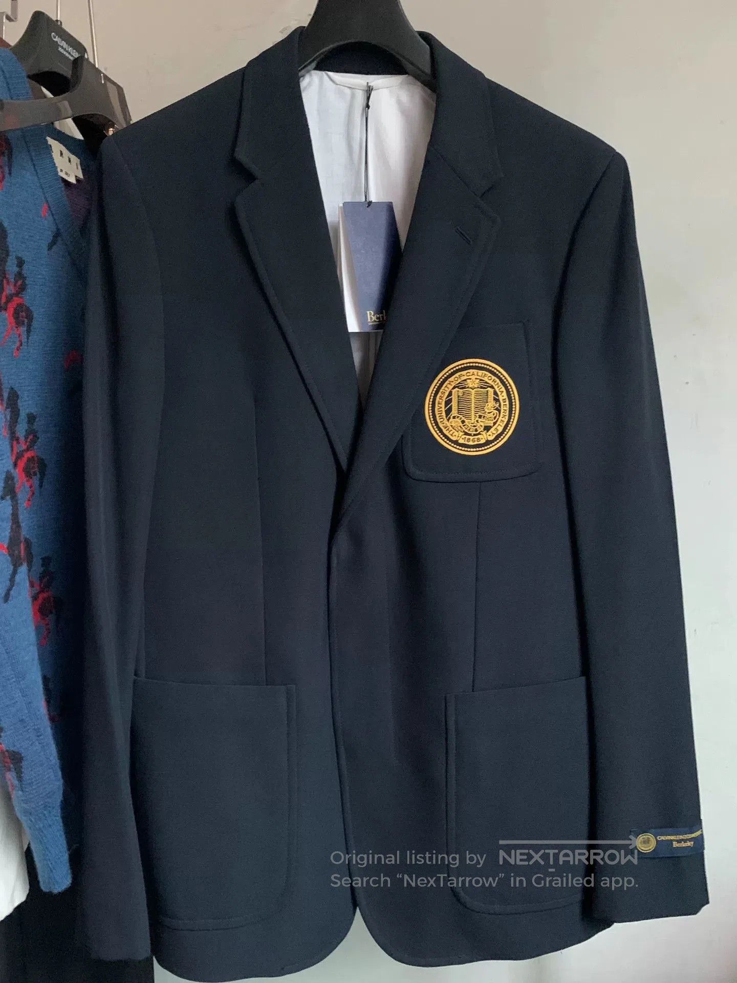 Calvin Klein 205W39NYC Calvin Klein Wool Blazer in Navy Blue. Size US M / EU 48-50 / 2 - 1 Thumbnail