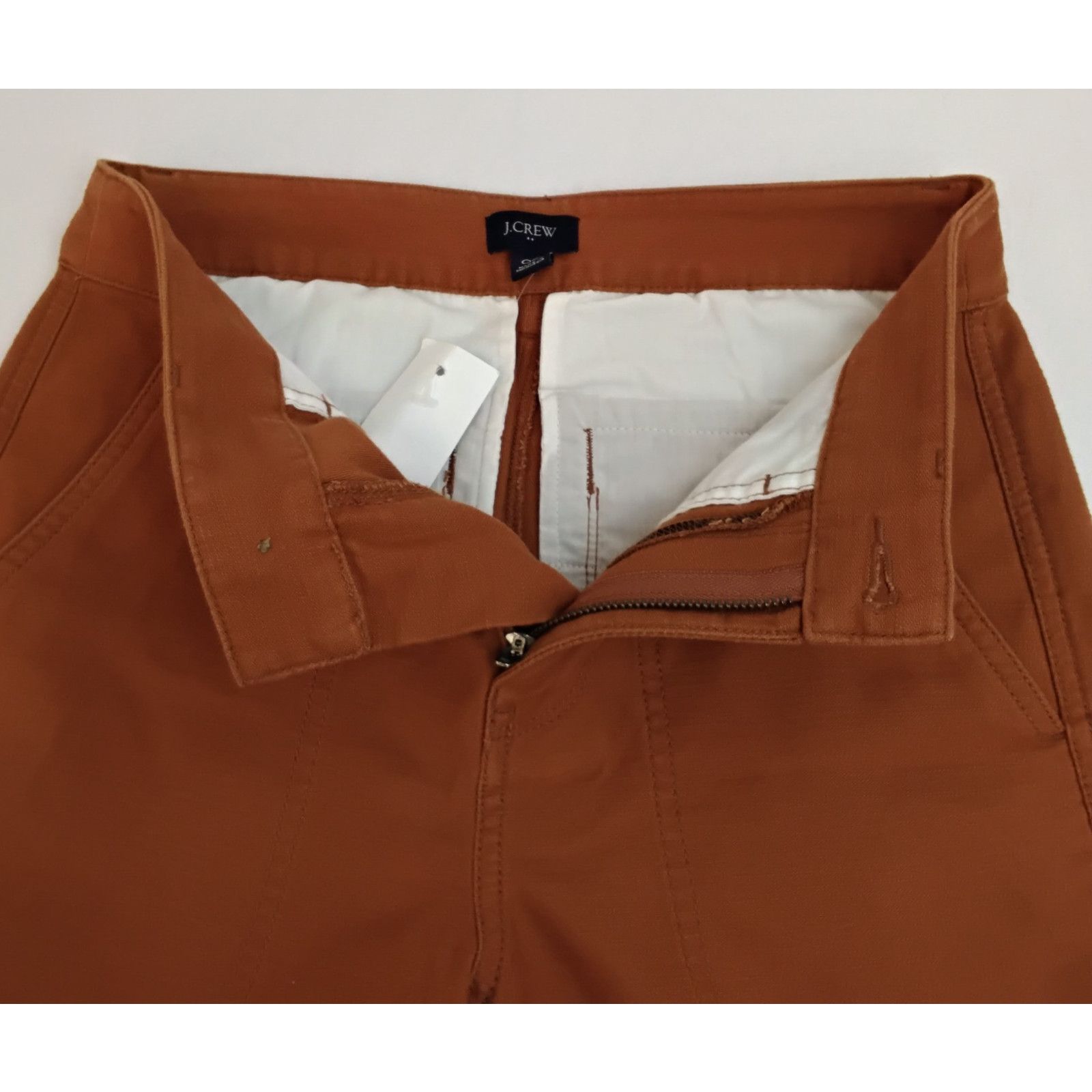 J.Crew J. Crew Straight Pant Women 00 (26"x27") Orange Trouser NWT Size 24" / US 00 / IT 34 - 6 Thumbnail