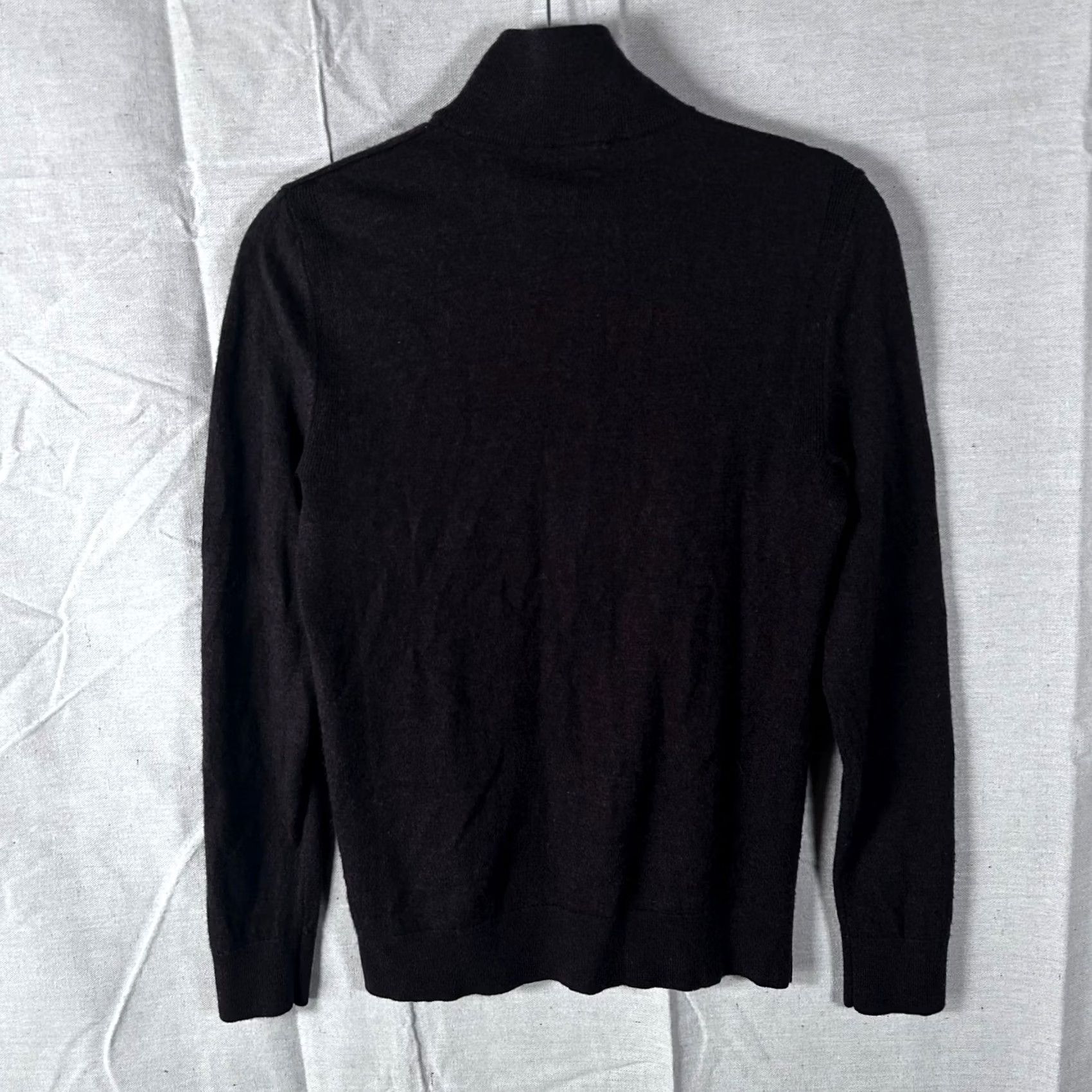 Express Express Mens Small Brown 100% Merino Wool Quarter Zip Pullover Sweater Conscious Size US S / EU 44-46 / 1 - 4 Thumbnail