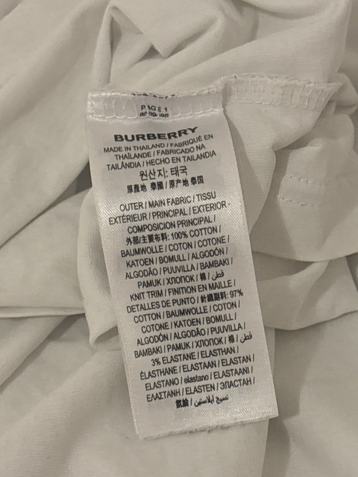 Burberry Burberry London England Logo Tee Weiß XXL Size US XXL / EU 58 / 5 - 7 Thumbnail