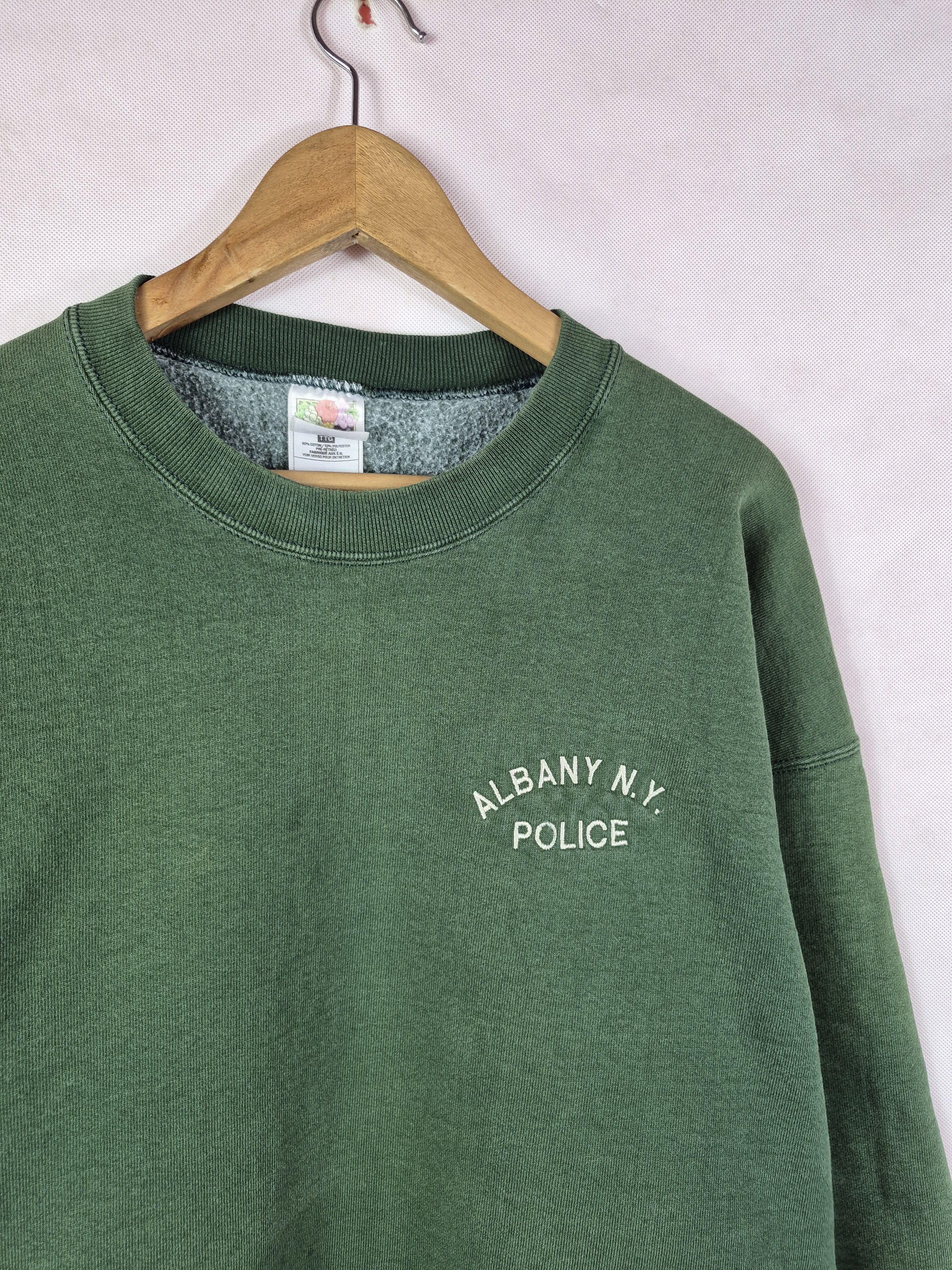 Vintage 🔥 Vintage Albany New York Police Sweatshirt Size US XXL / EU 58 / 5 - 2 Thumbnail