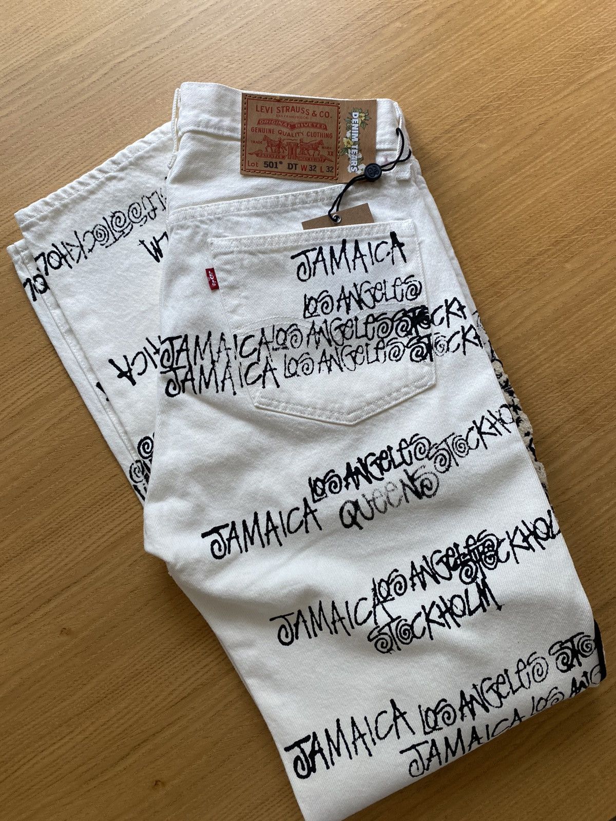 Stussy Levis stussy denim tears 501 | Grailed