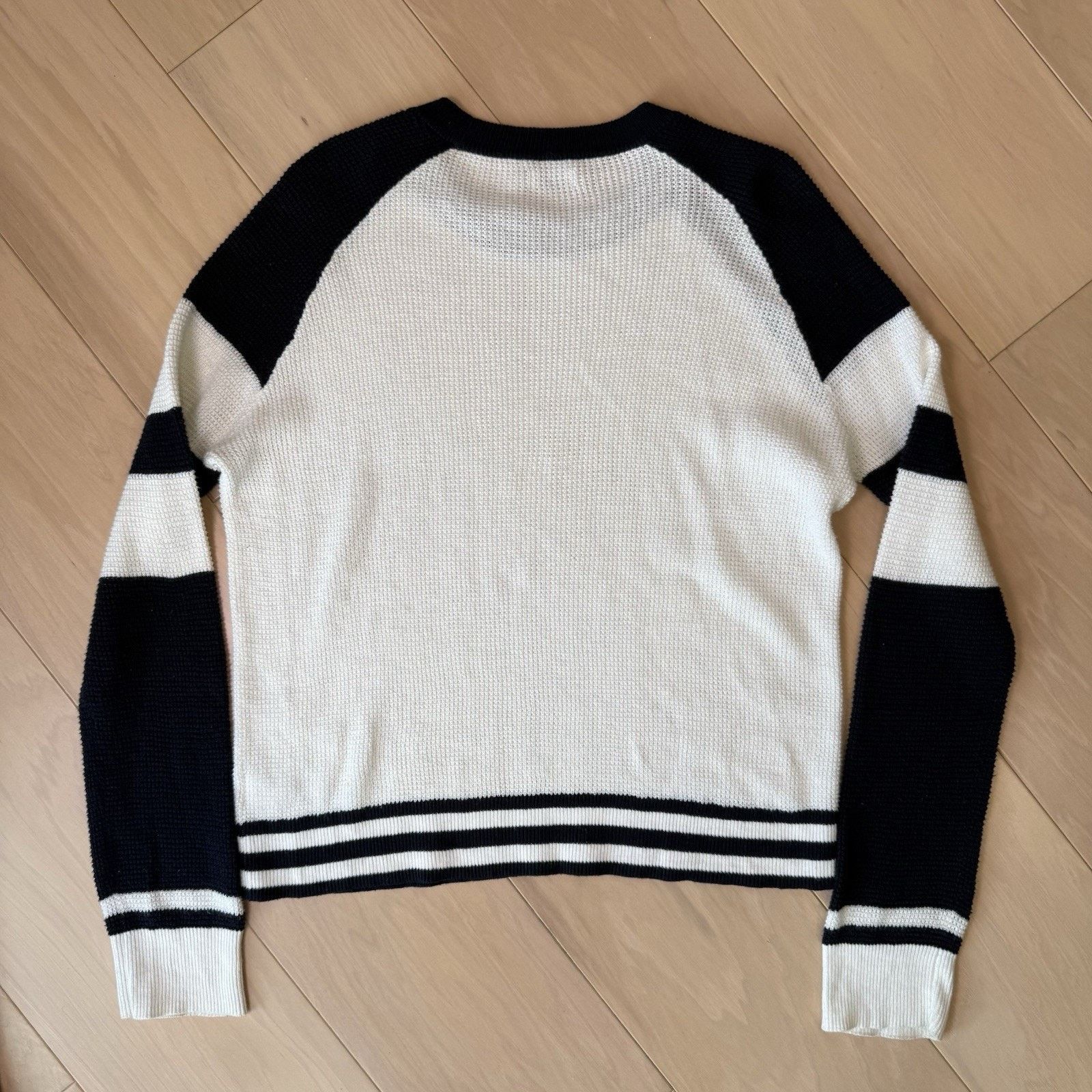 Faherty Faherty Throwback Crewneck Sweater Women's S White Black Size S / US 4 / IT 40 - 9 Thumbnail