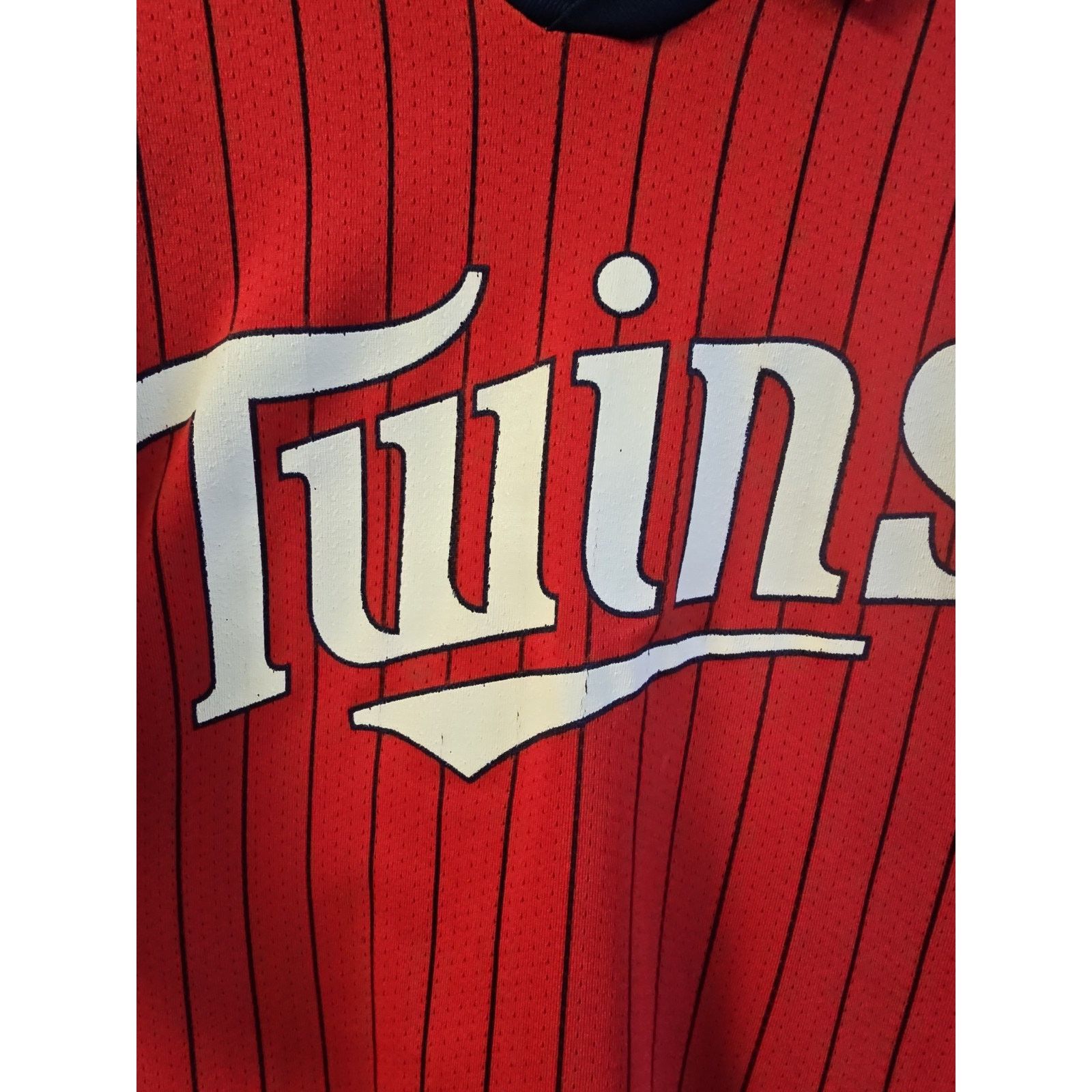 Majestic Minnesota Twins Majestic Pin Striped Jersey Size L Size US L / EU 52-54 / 3 - 3 Thumbnail