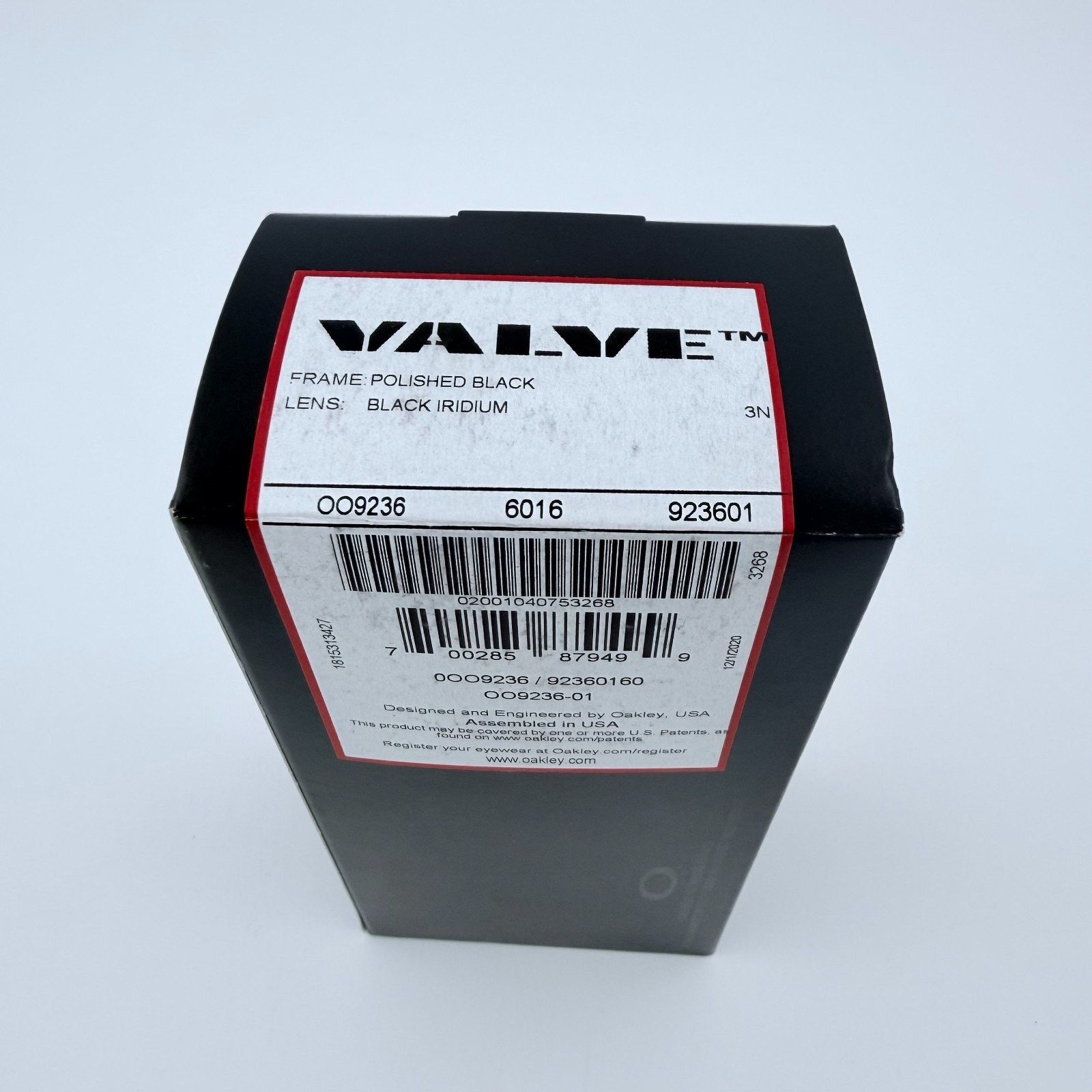 Oakley NEW Oakley Valve OO9236-01 Polished Black/Black Iridium Size ONE SIZE - 7 Thumbnail