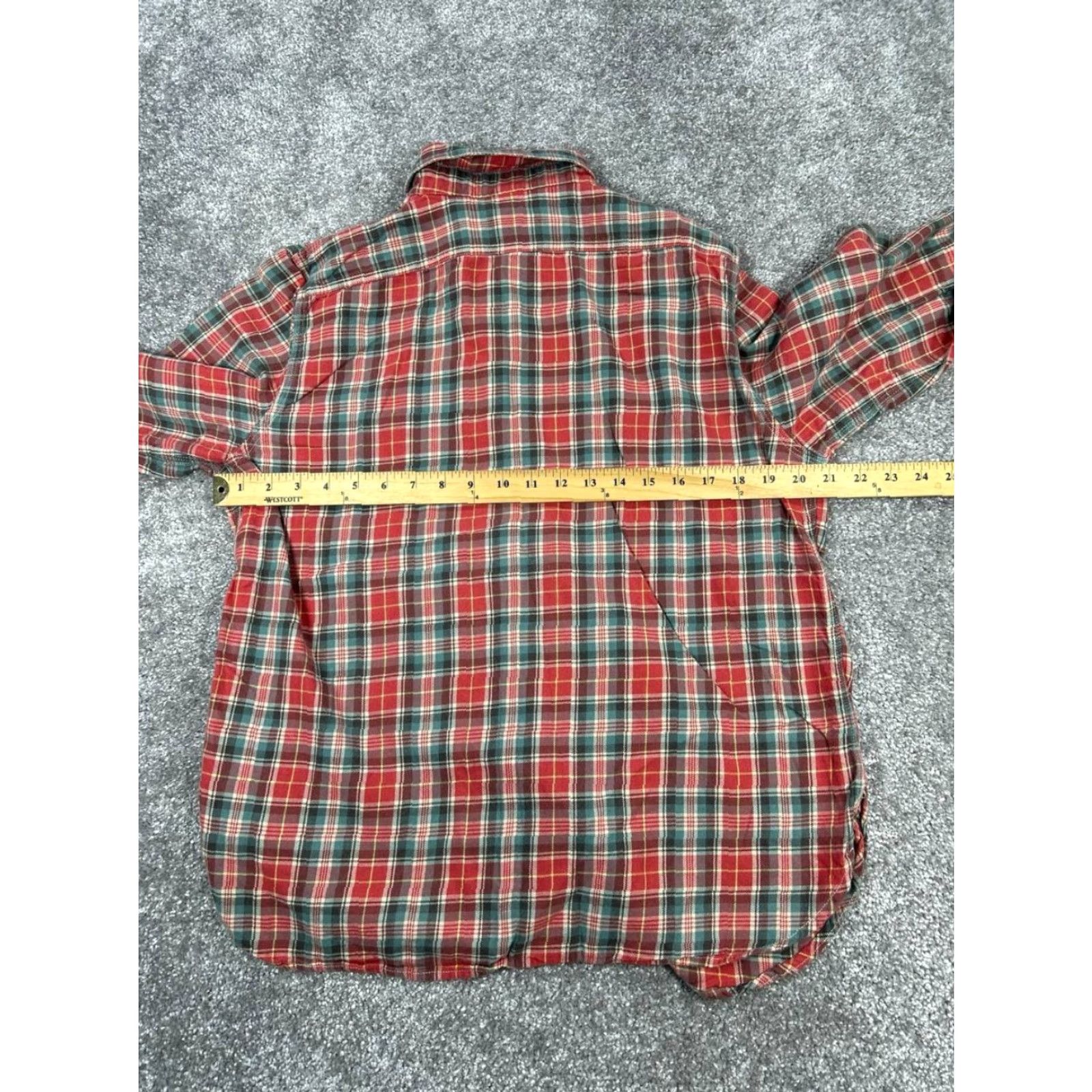Ralph Lauren VINTAGE Lauren Ralph Lauren Shirt Mens XL Blue Cotton Flannel Button-Up Collared Plaid Long Sleeve Button Adjustable Size US XL / EU 56 / 4 - 4 Thumbnail