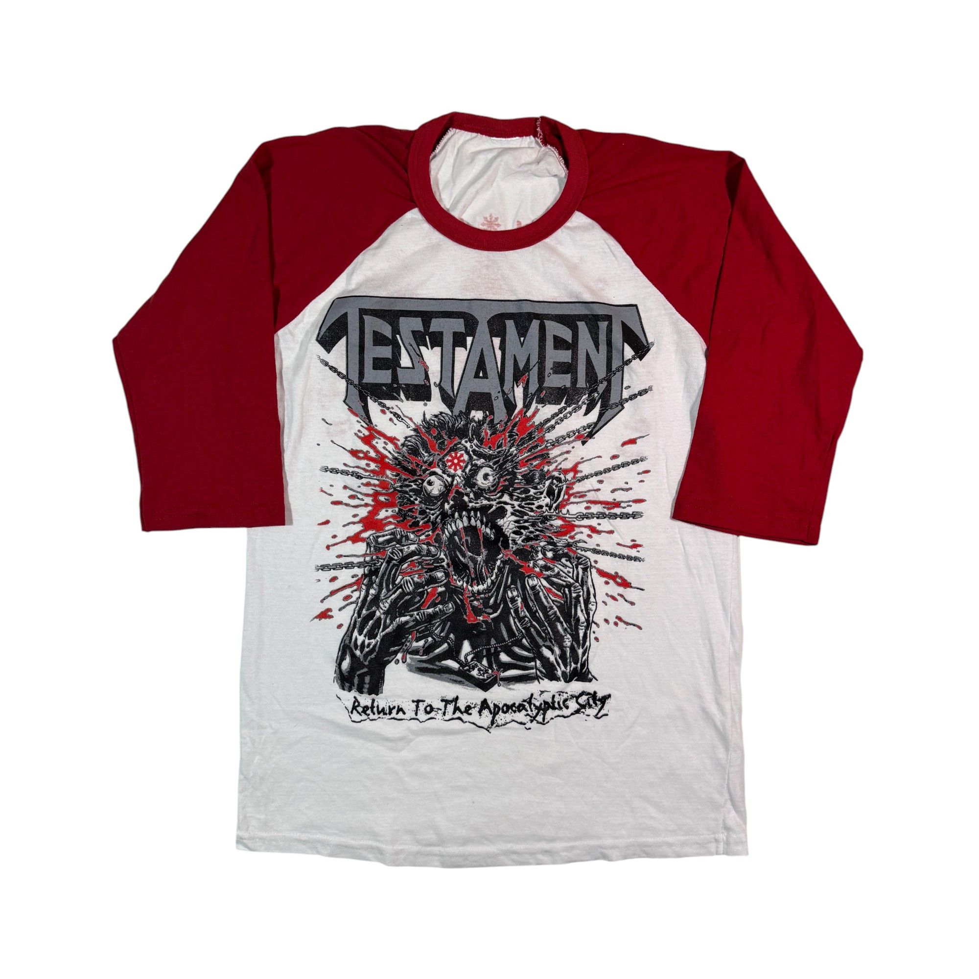 Band Tees Testament Return to the Apocaliptic City 3/4 Sleeve Raglan Size US M / EU 48-50 / 2 - 1 Thumbnail