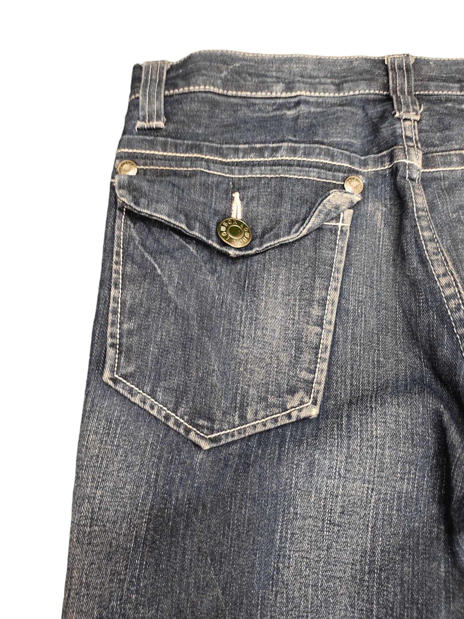 LOWBOX Lowbox Distress Faded Denim Jeans Undercovers Style Size US 34 / EU 50 - 15 Thumbnail