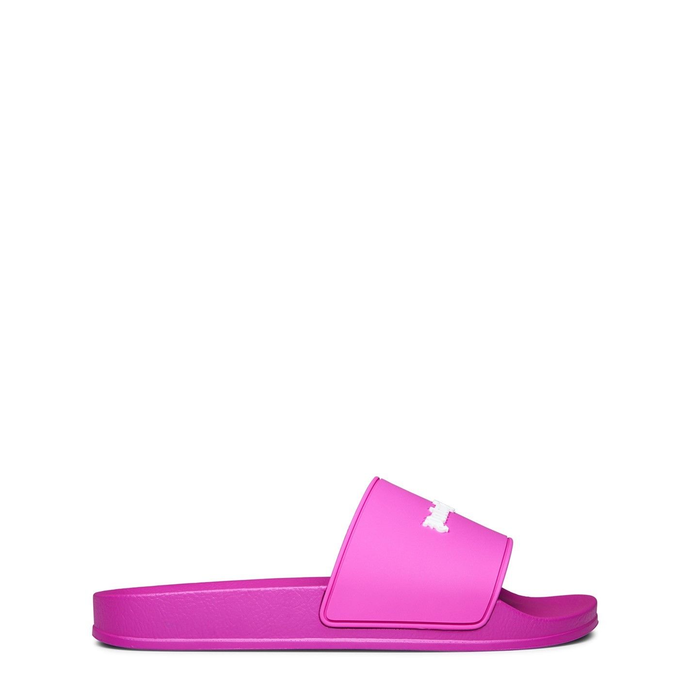 o1g2r1mq0425 Monogram Pool Sliders in Fuchsia