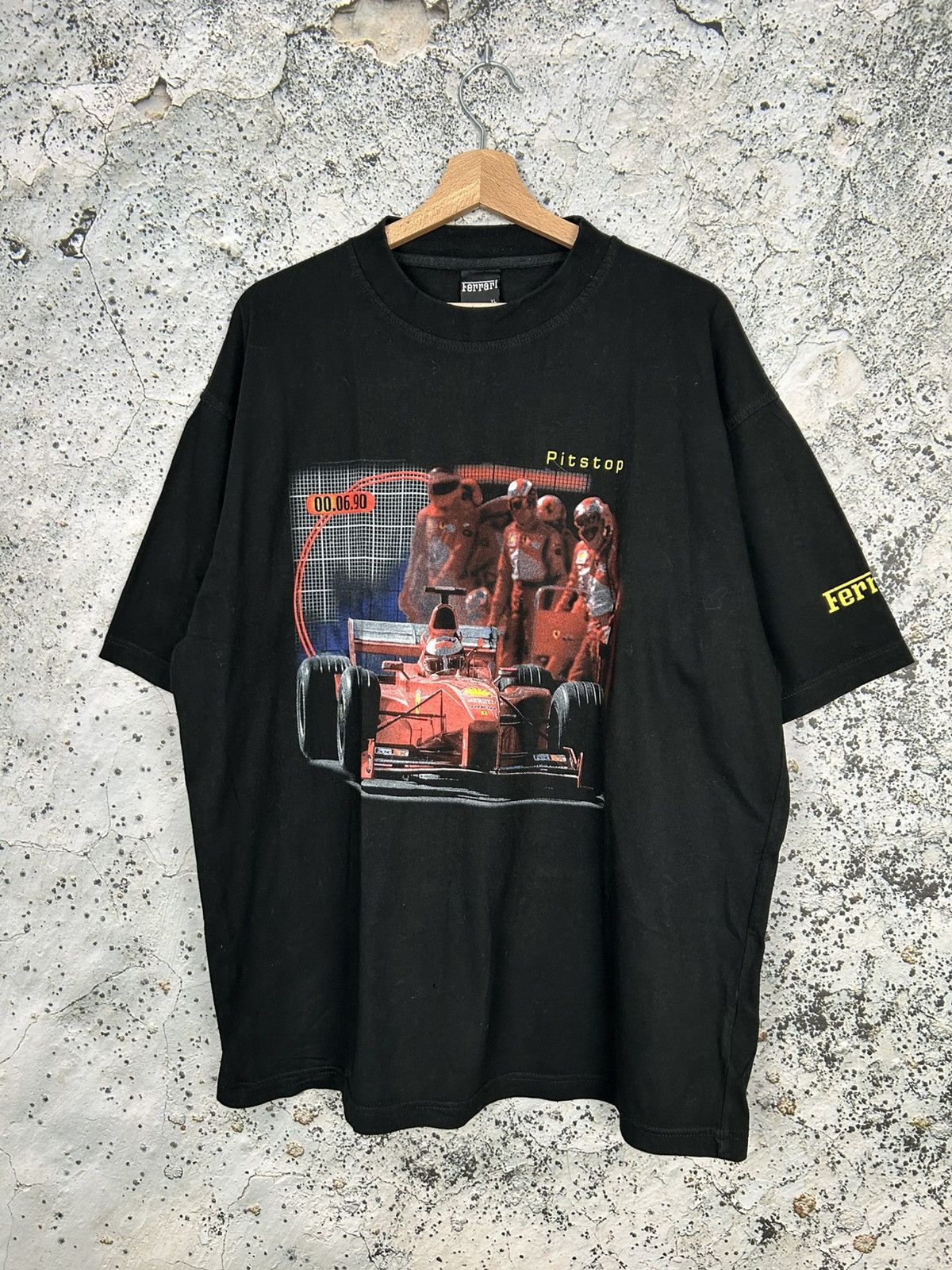Ferrari Vintage Ferrari F1 Pitstop Graphic Racing Tee 90s Motorsport Size US XL / EU 56 / 4 - 1 Thumbnail