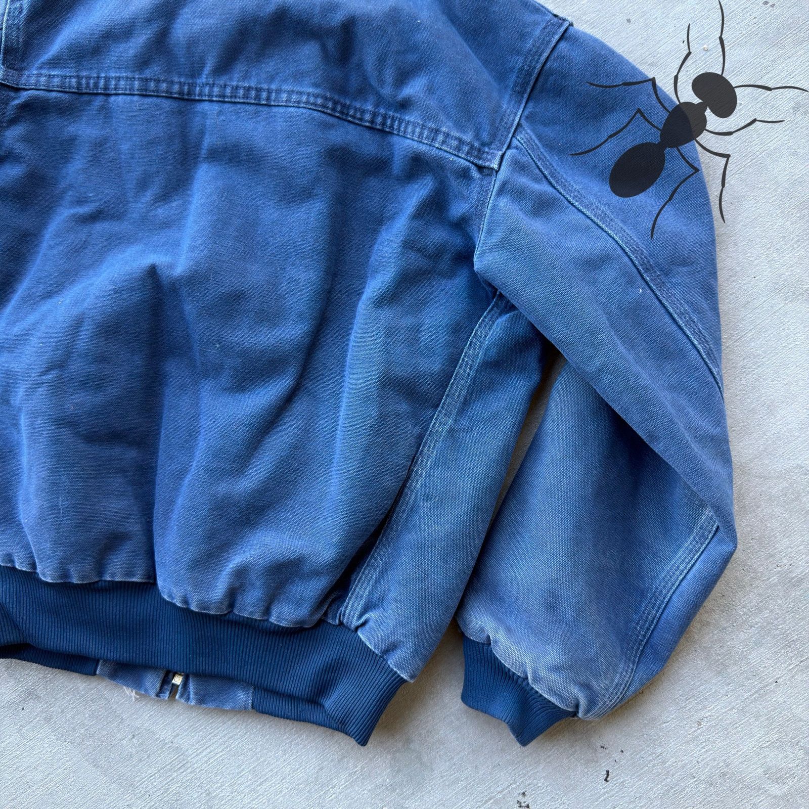 Carhartt × Vintage Carhartt YOUTH Y02 BLU blue Santa Fe work wear jacket Size US XS / EU 42 / 0 - 8 Thumbnail