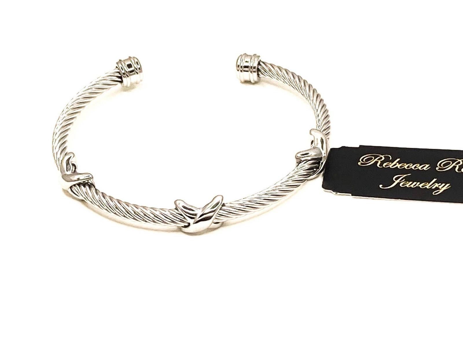 Other Rebecca Ray Silver Cable Twist Open Cuff Bracelet Size ONE SIZE - 2 Thumbnail