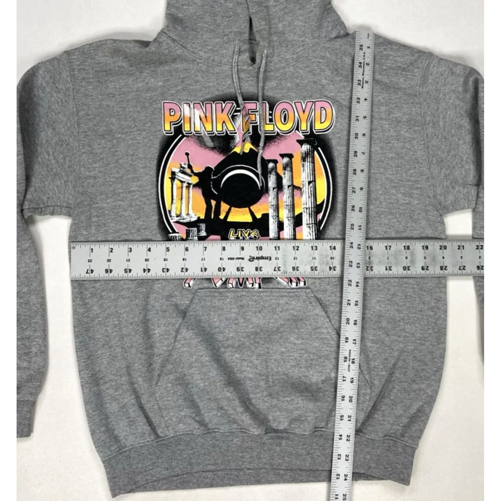 Vintage VINTAGE Pink Floyd Liva At Pompeii Graphic Pullover Hoodie Women Small Gray Music Size S / US 4 / IT 40 - 7 Thumbnail