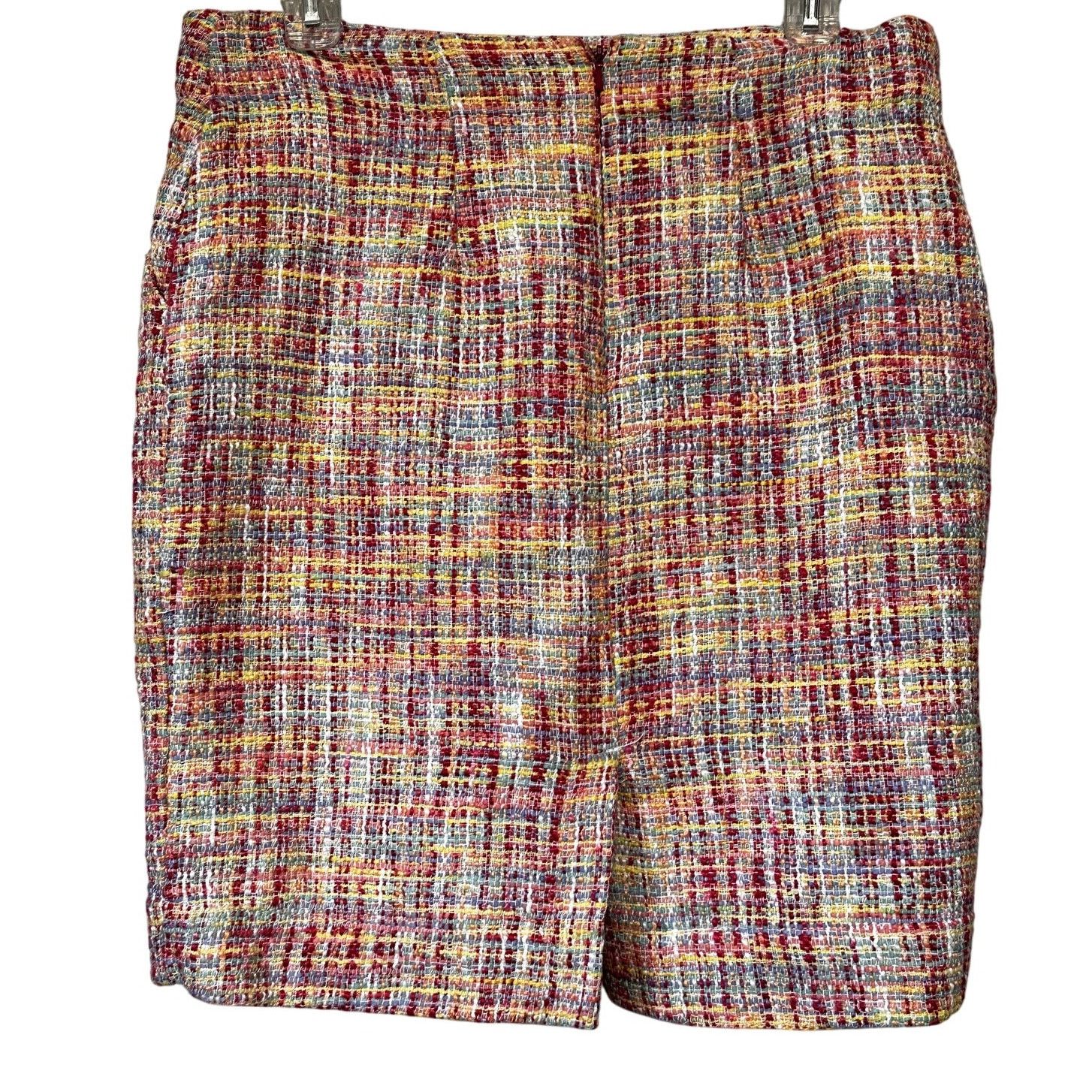 Merona Merona Tweed Mini Skirt A Line Side Pockets Women's Multi 10 Size 32" / US 10 / IT 46 - 7 Thumbnail