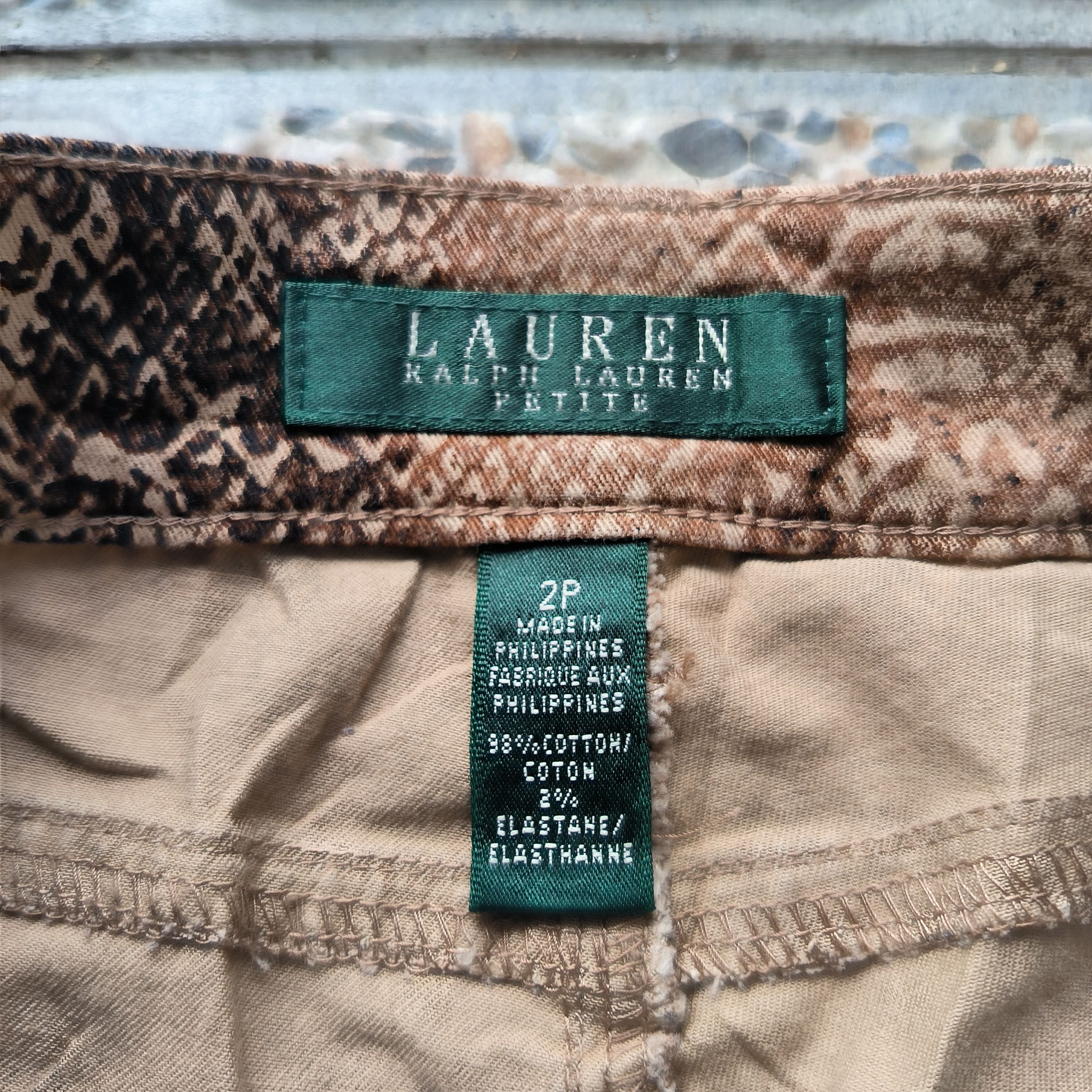 Lauren Ralph Lauren Y2K Lauren Ralph Lauren Snake Skin Trousers Size 28" / US 6 / IT 42 - 5 Thumbnail