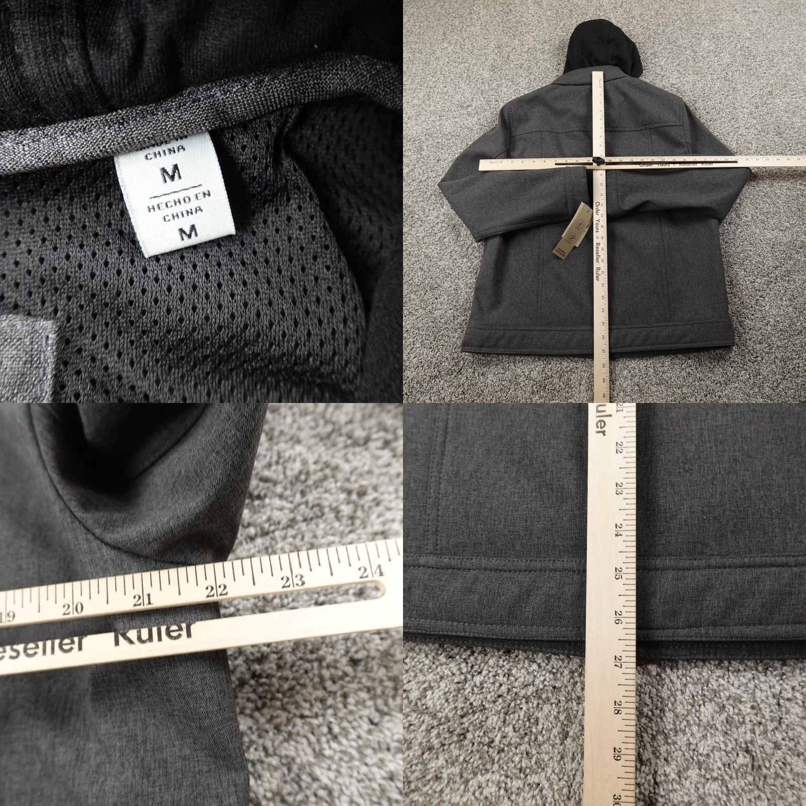Levi's Levi's Jacket Mens M BlackGray Water Resistant Softshell Windbreaker Coat Zip Hooded Size US M / EU 48-50 / 2 - 8 Thumbnail