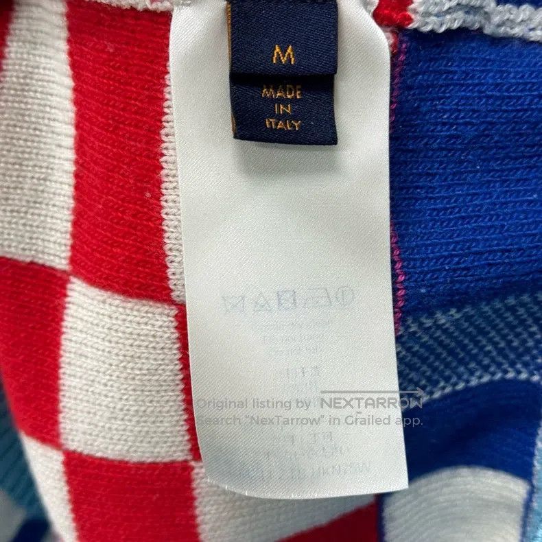 Louis Vuitton Louis Vuitton Blue checkerboard logo knit sweater Size US M / EU 48-50 / 2 - 5 Thumbnail