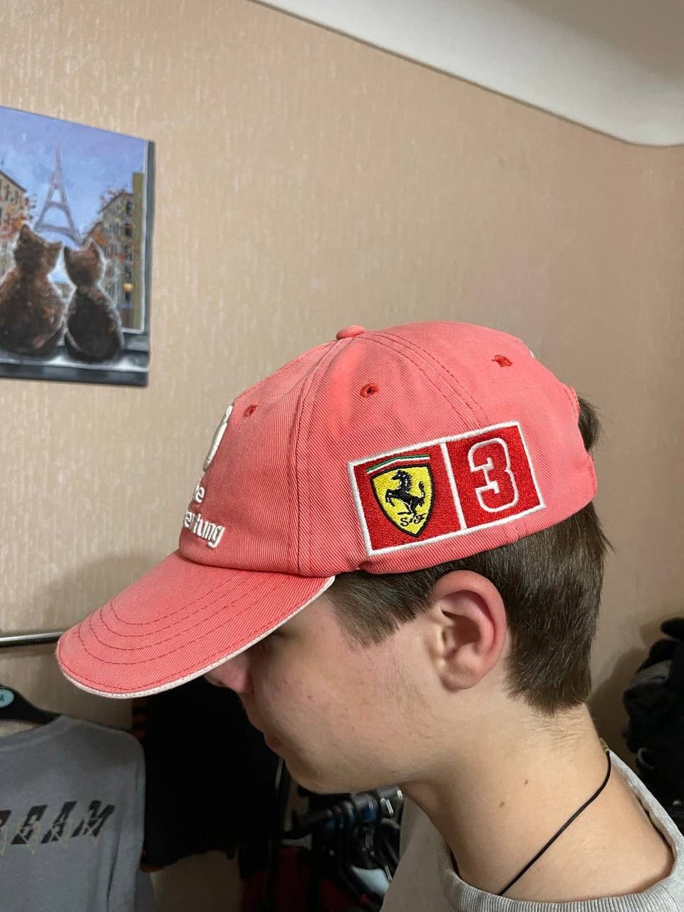 Ferrari × Vintage Vintage Ferrari Michael Schumacher 2000s Racing Cap Hat Size ONE SIZE - 5 Thumbnail