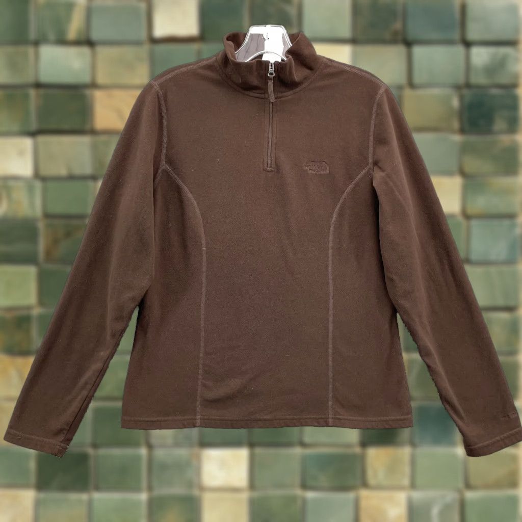 The North Face The North Face 1/4 Zip Pullover Women Medium Brown Gorpcore Tech Outdoors Shirt Size M / US 6-8 / IT 42-44 - 1 Thumbnail