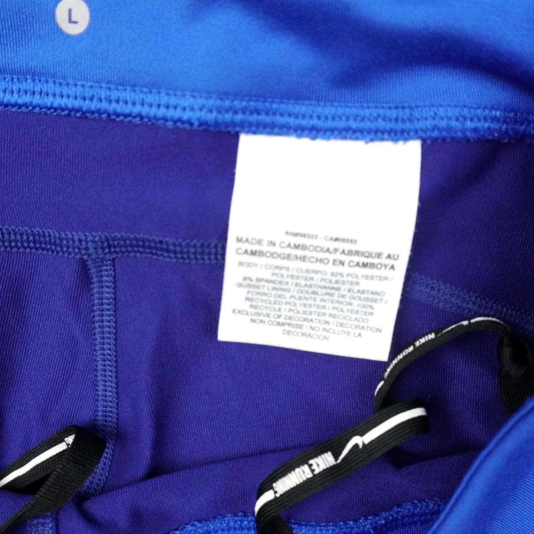 Nike Nike Women's Blue Dri Fit Legging Capri L Medium Athletic Casual Pants Sports Size 36" / US 14 / IT 50 - 5 Thumbnail