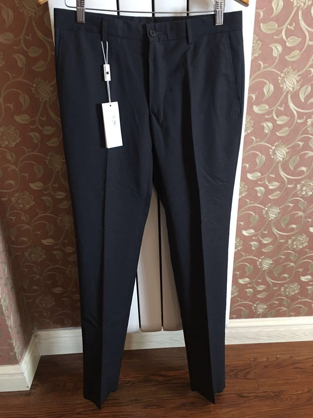 Balmain Balmain New High-Count Wool Slim Trousers Charcoal 46 Size US 30 / EU 46 - 1 Thumbnail