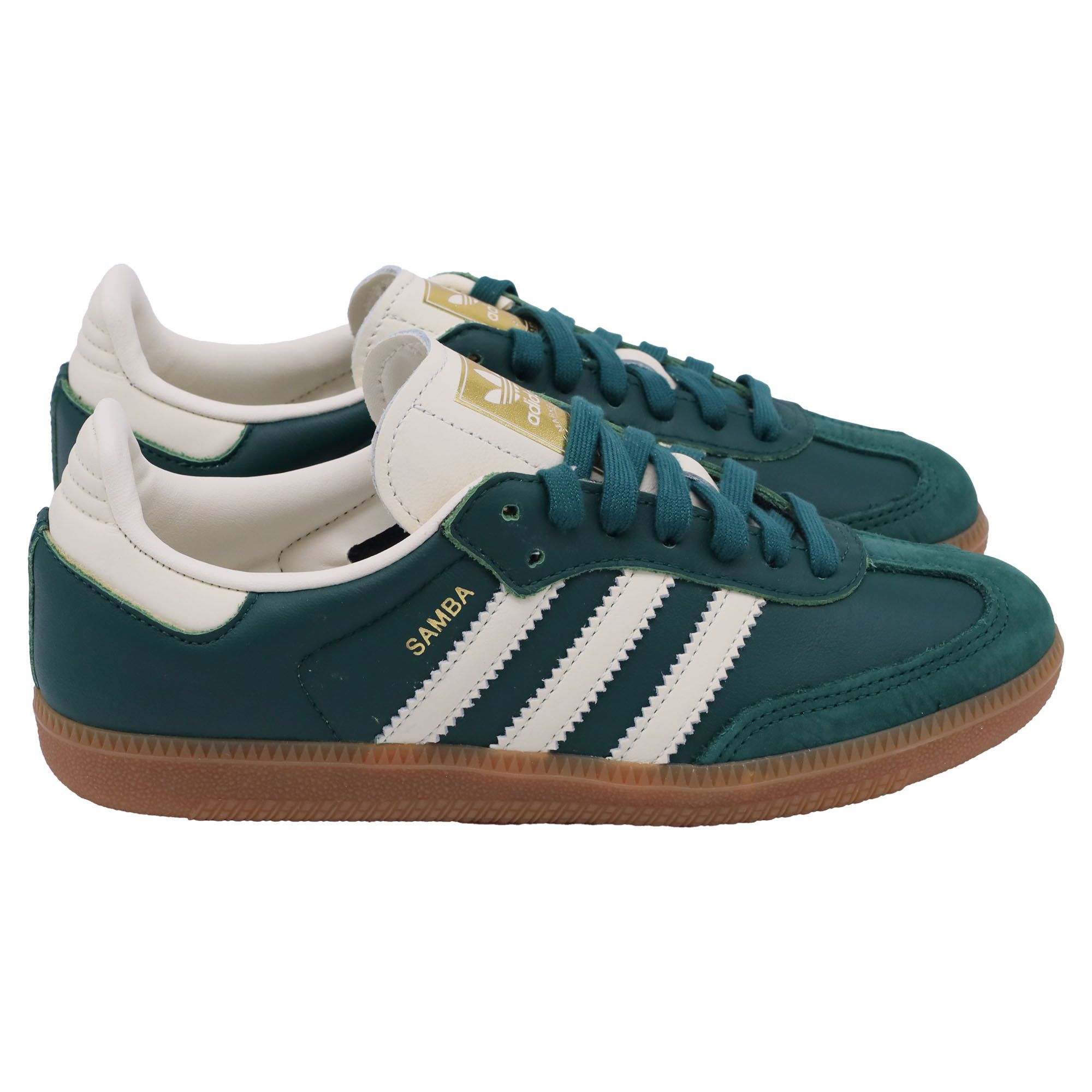 Adidas Adidas Samba OG Sneakers in Green Suede and Leather Size US 7.5 / IT 37.5 - 1 Thumbnail