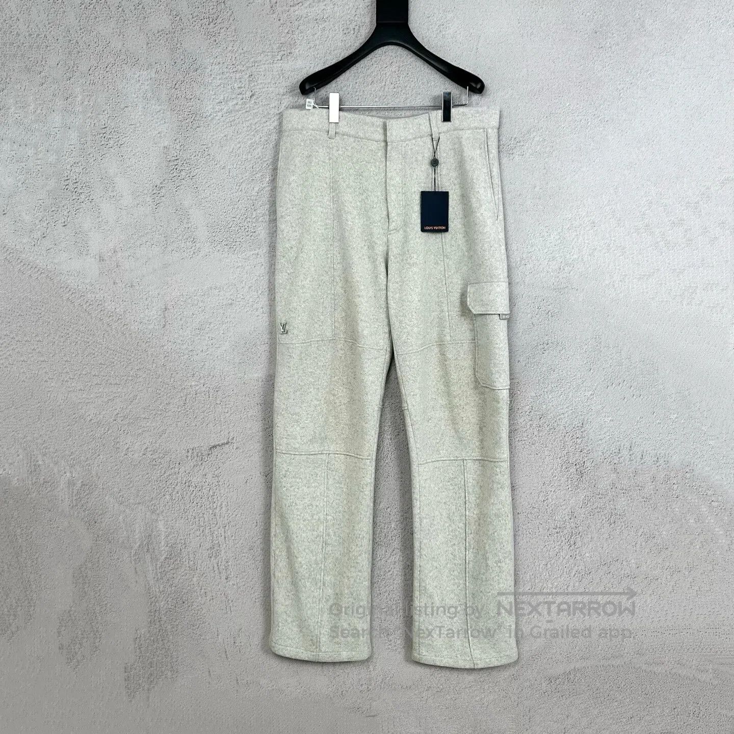 Louis Vuitton Louis Vuitton Logo: Woolen white work pants Size US 36 / EU 52 - 1 Thumbnail