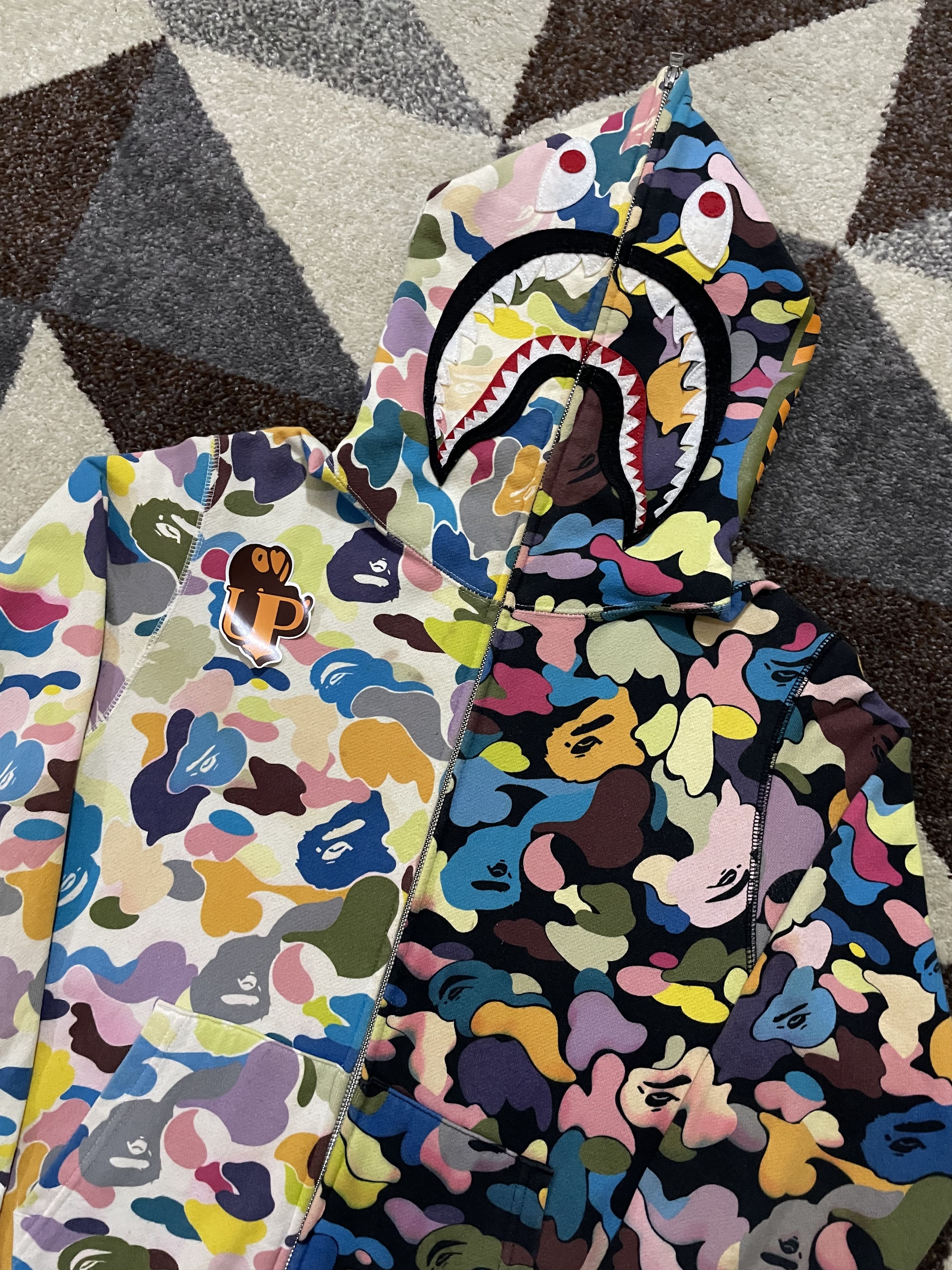 Bape Bape Multi Camo Split Shark Fullzip Hoodie Size US M / EU 48-50 / 2 - 2 Thumbnail