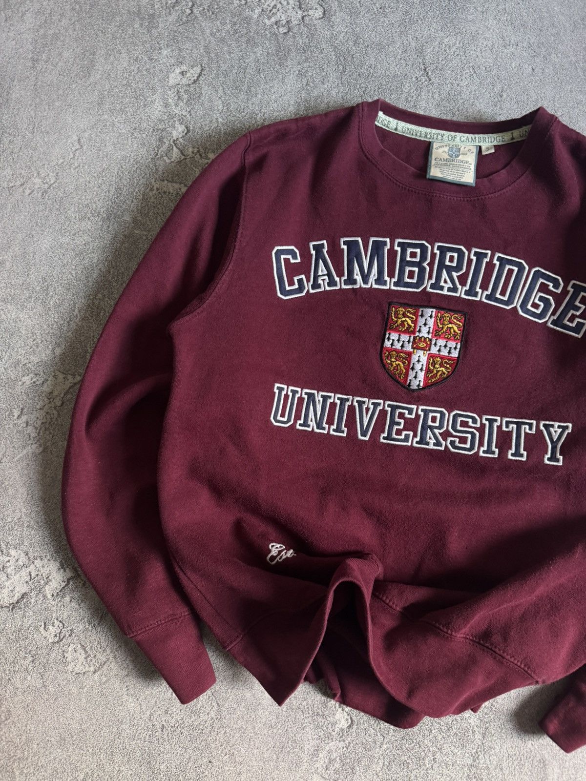 Vintage University of Cambridge S sweatshirt jumper pullover 90s Size US S / EU 44-46 / 1 - 3 Thumbnail