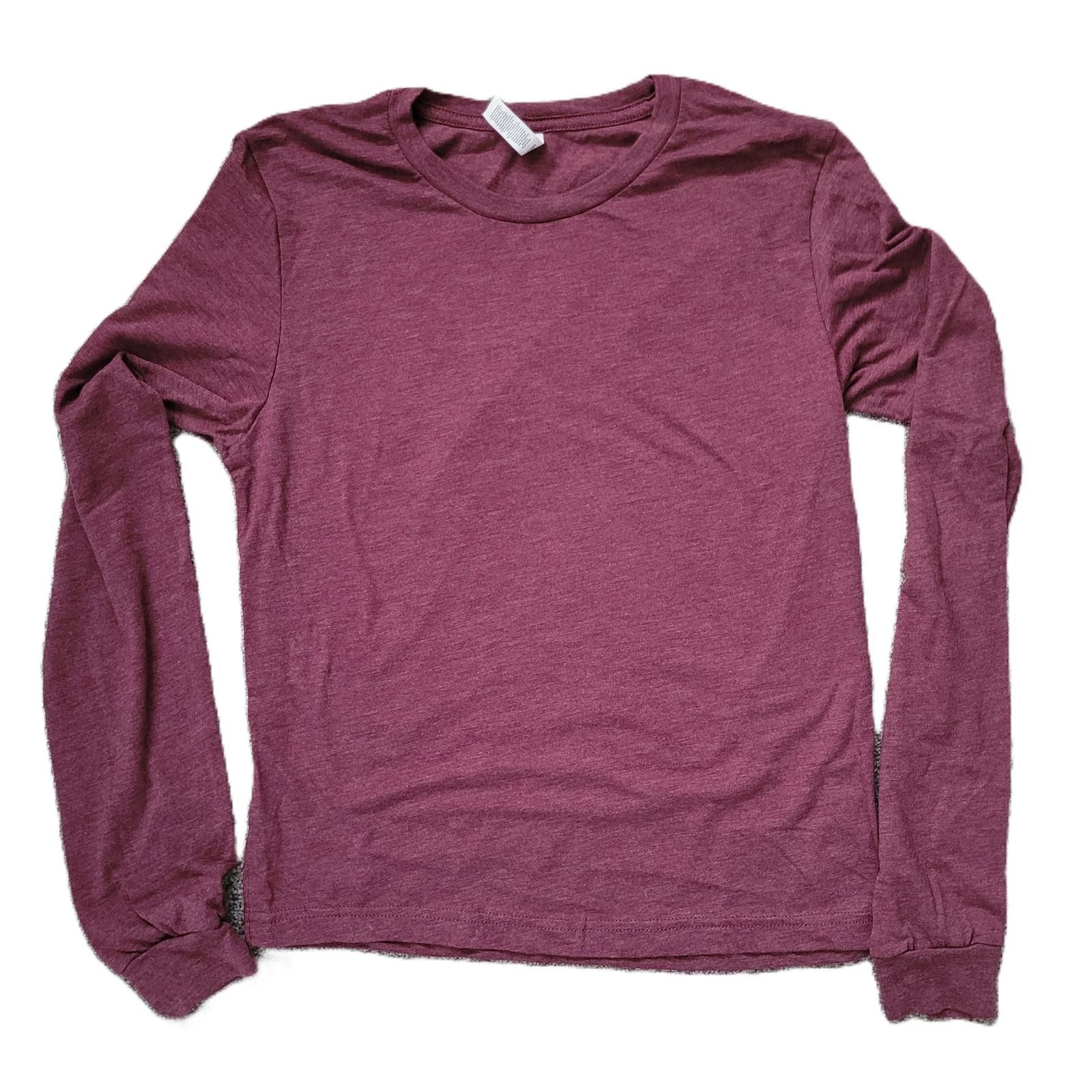 Other Men’s Small Long Sleeve Tee Burgundy Soft Casual Unbranded Size US S / EU 44-46 / 1 - 1 Thumbnail