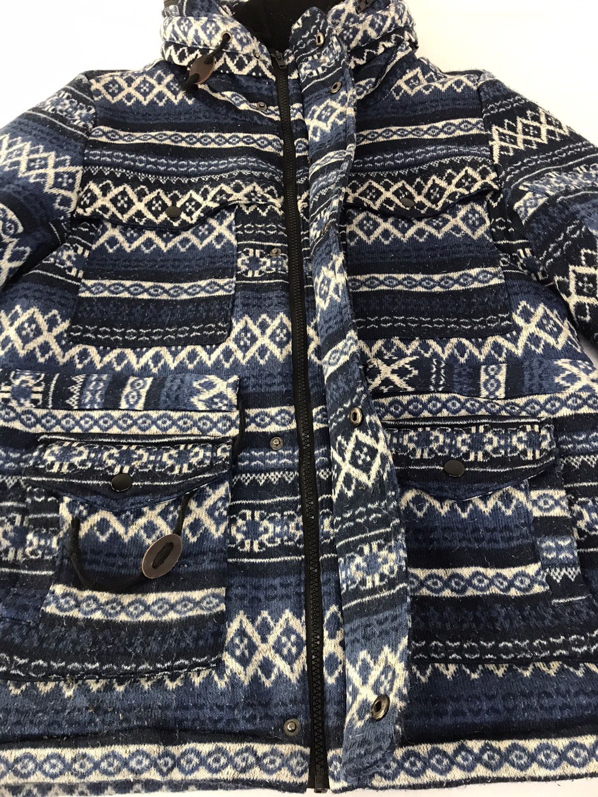 Japanese Brand Power To The People Culture Mix Navajo Padded Jacket Aztec Size M / US 6-8 / IT 42-44 - 3 Thumbnail