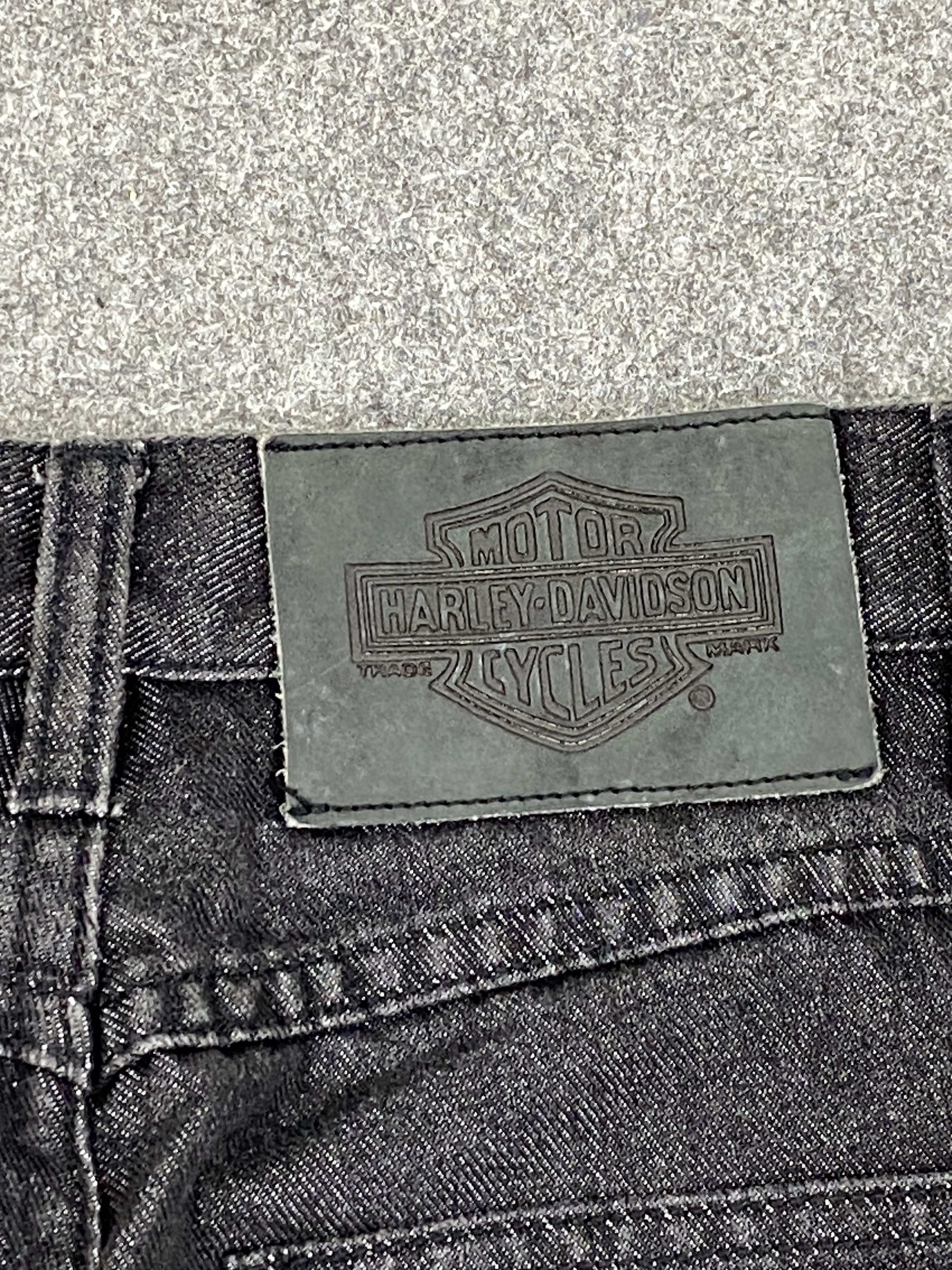 Harley Davidson Vintage Harley Davidson Black Denim jeans DP2738 Size US 32 / EU 48 - 5 Thumbnail
