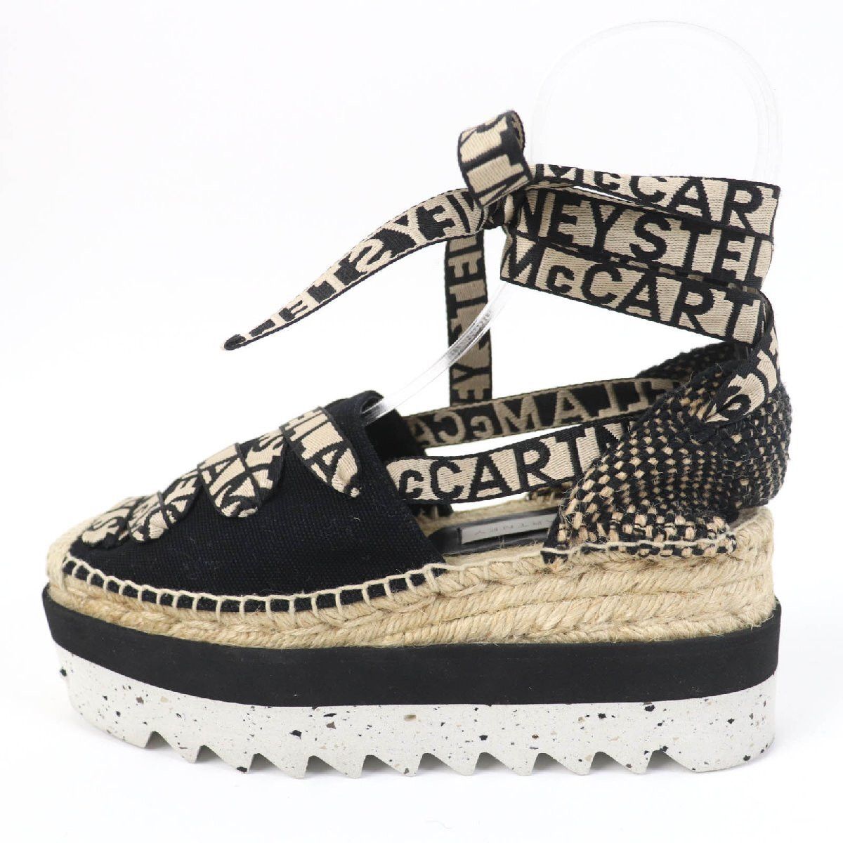 Stella McCartney Stella McCartney 800159 Ribbon Espadrille Platform Shoes Size US 5 / IT 35 - 4 Thumbnail