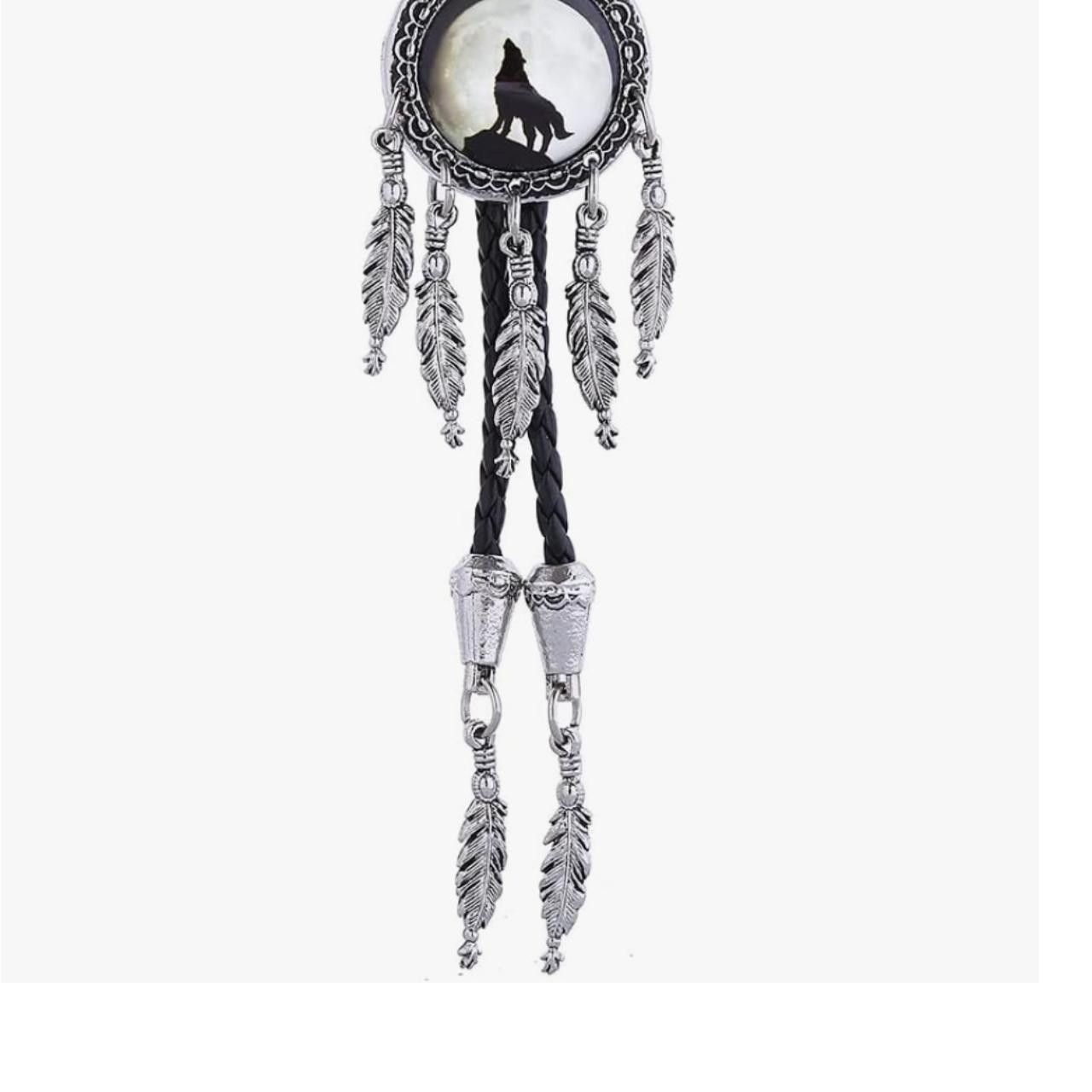Other Leather Rope Wolf Bolo Tie Size ONE SIZE - 2 Thumbnail