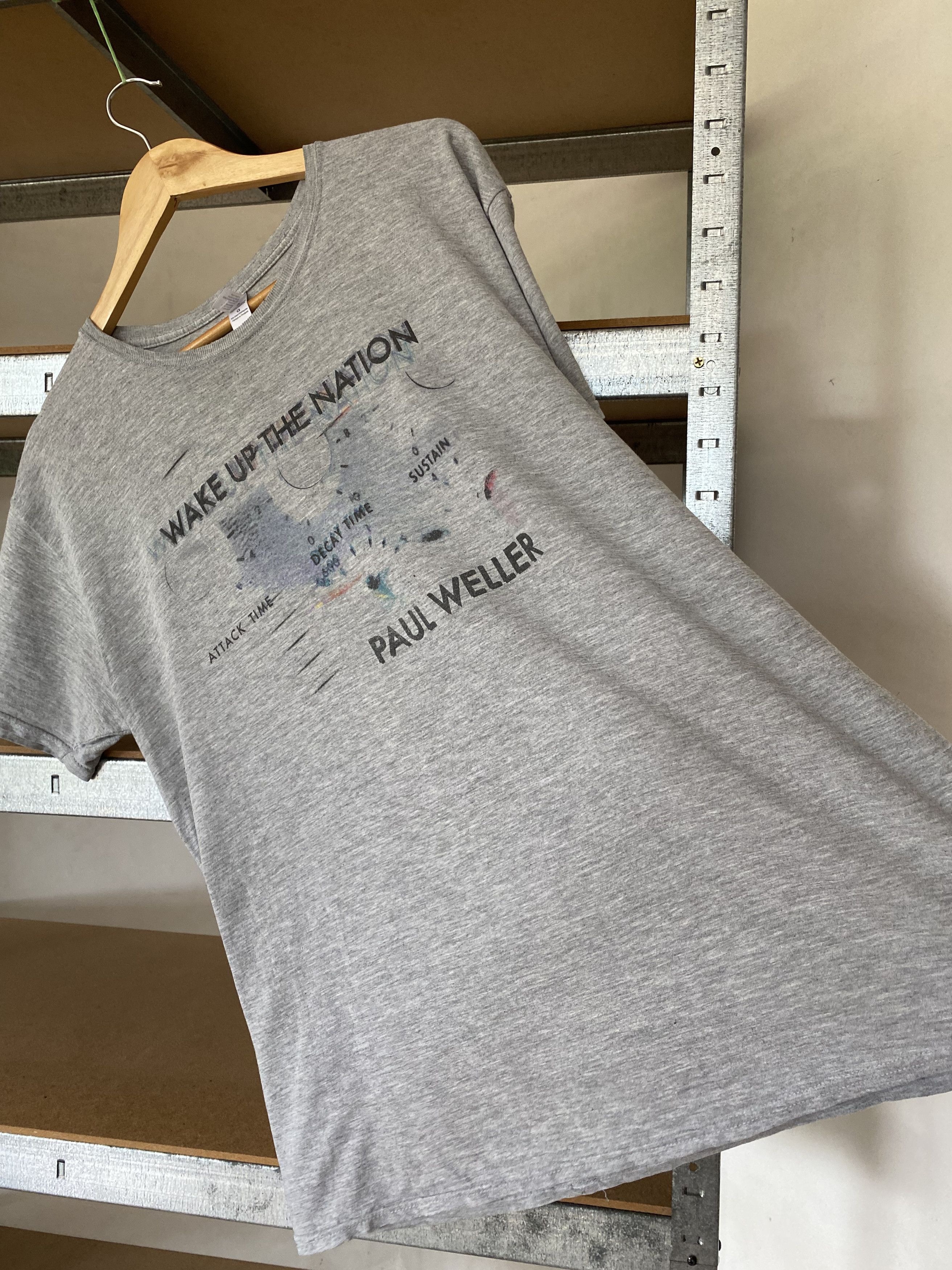 Band Tees Paul Weller Vintage 2000s Wake Up The Nation White T-shirt Size US L / EU 52-54 / 3 - 14 Thumbnail