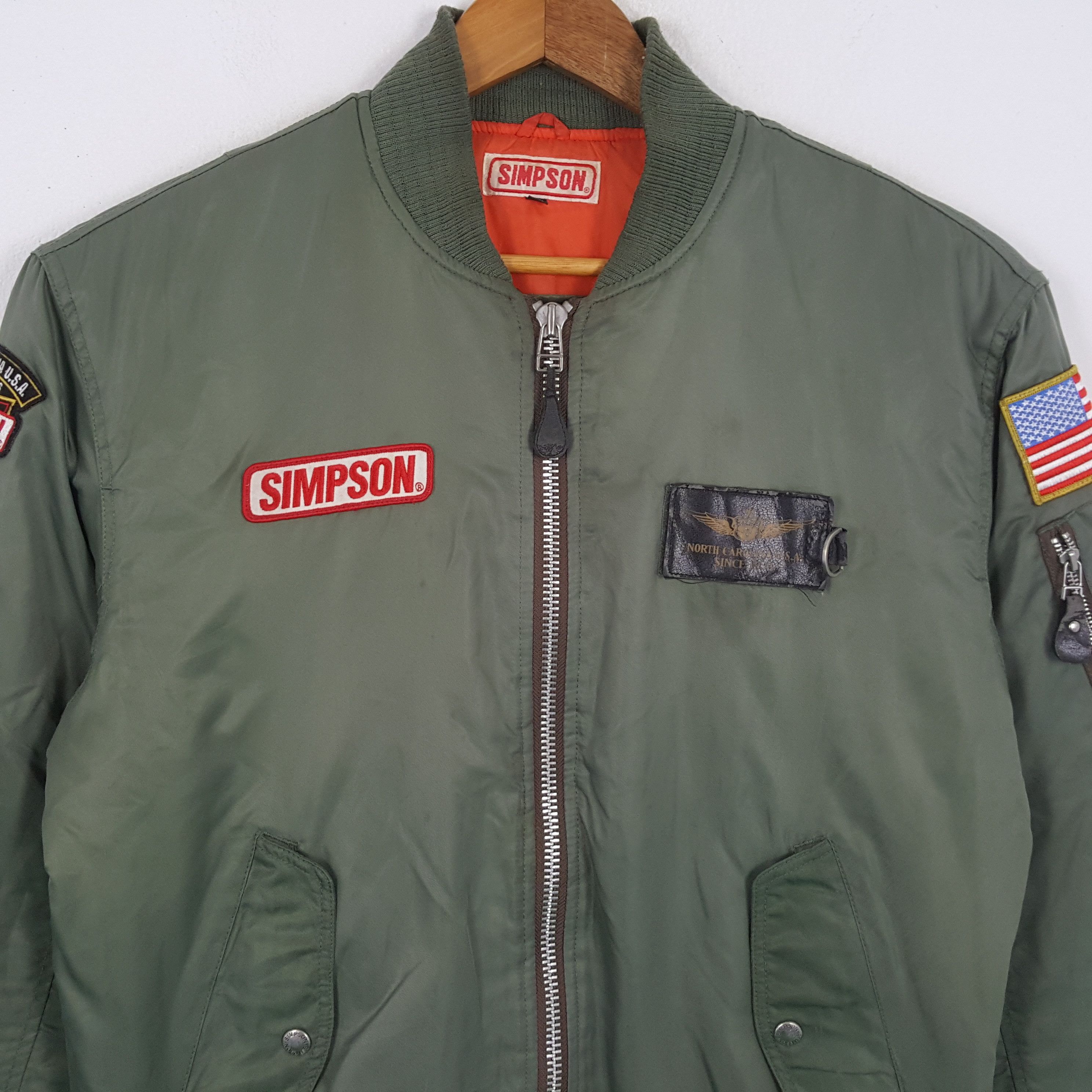 The Simpsons × Vintage Vintage SIMPSON NORTH CAROLINA Motorsports Racing Jacket Size US L / EU 52-54 / 3 - 4 Thumbnail