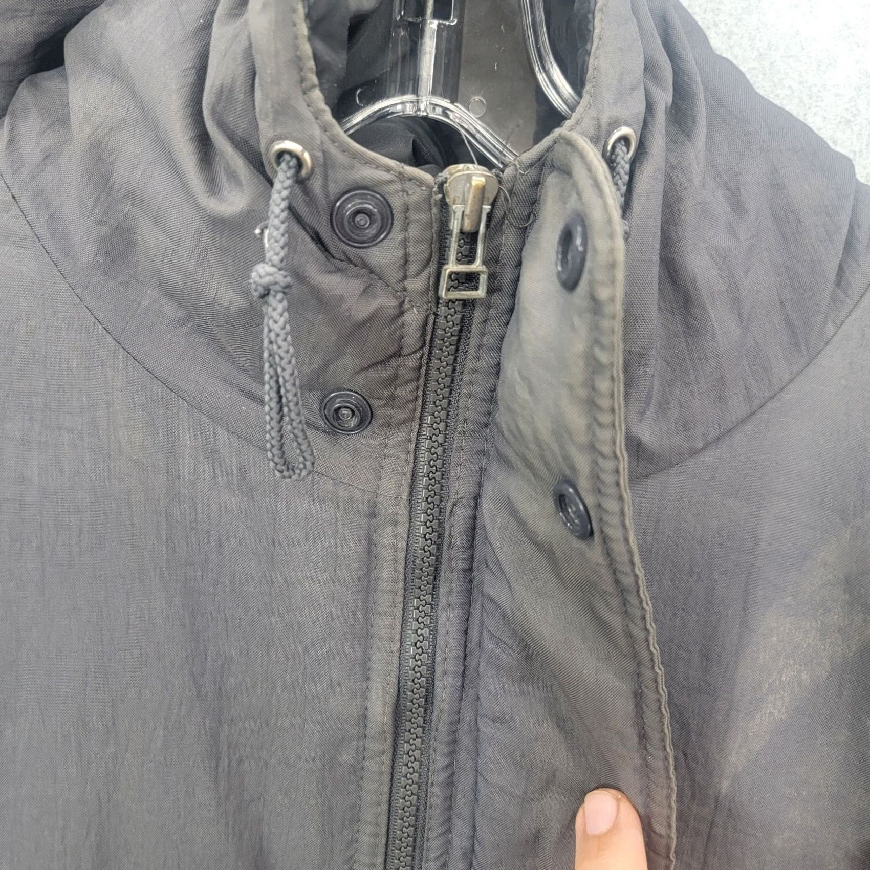 Nike VTG Nike jacket Long Parka Coat adult XL Gray Distressed Spellout y2k Size US XL / EU 56 / 4 - 4 Thumbnail
