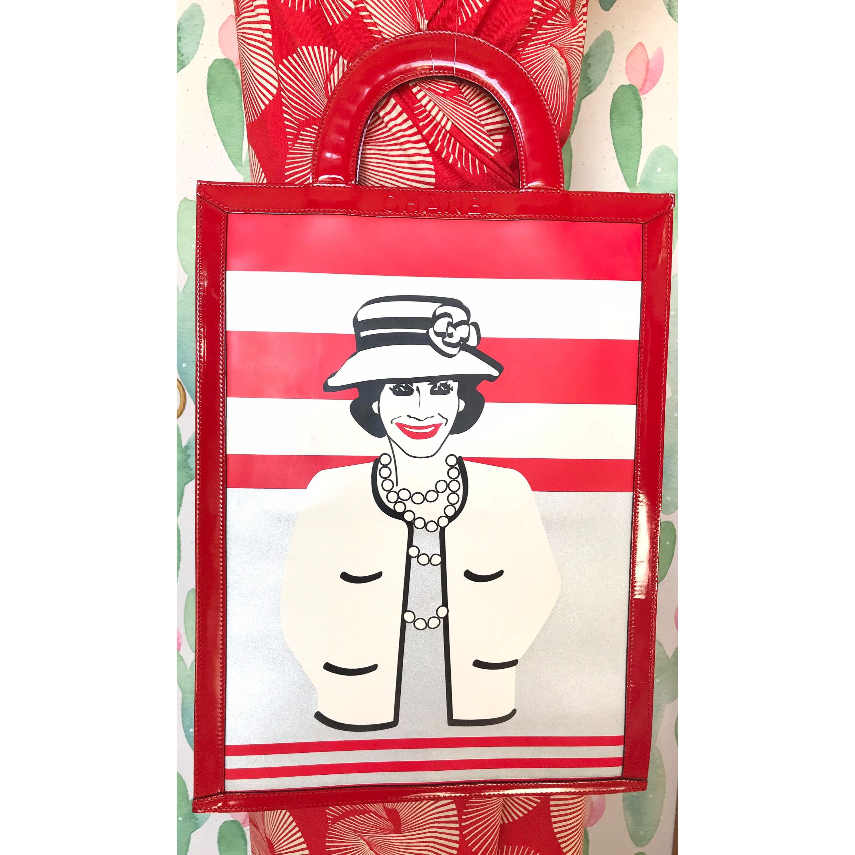 Chanel Vintage CHANEL patent illustration, Gabrielle portrait bag Size ONE SIZE - 1 Thumbnail