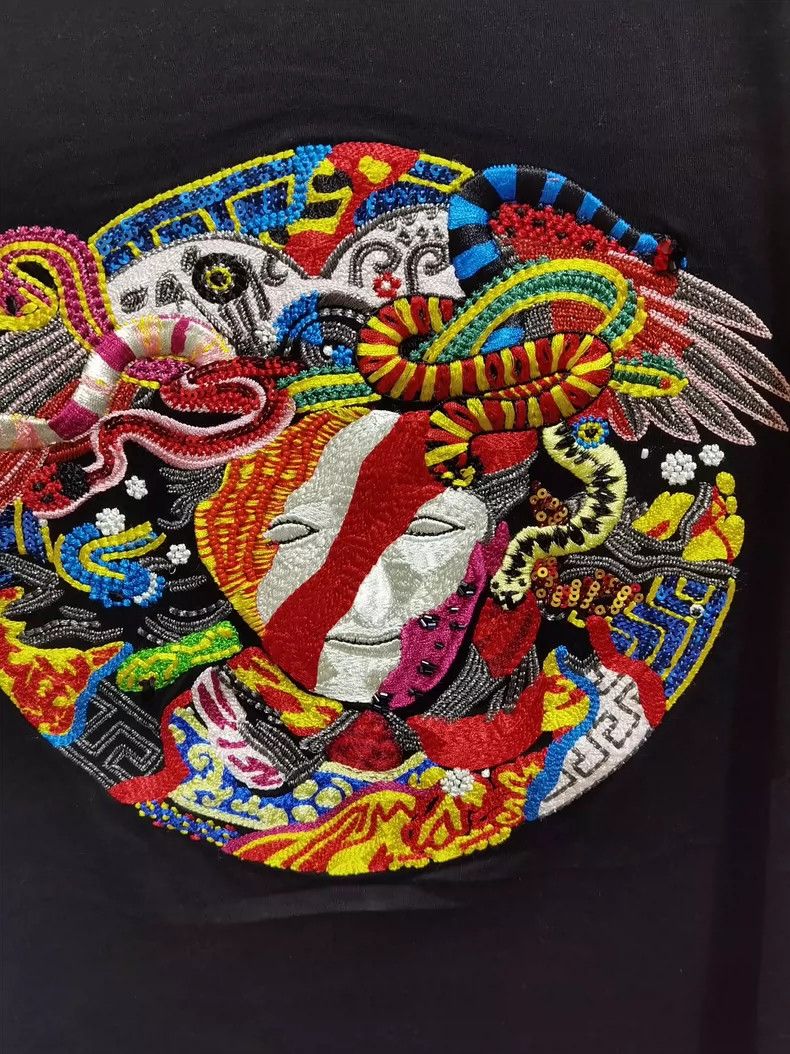 Versace Versace Kowloon Snake Short Sleeve T-shirt Size US XXL / EU 58 / 5 - 4 Thumbnail