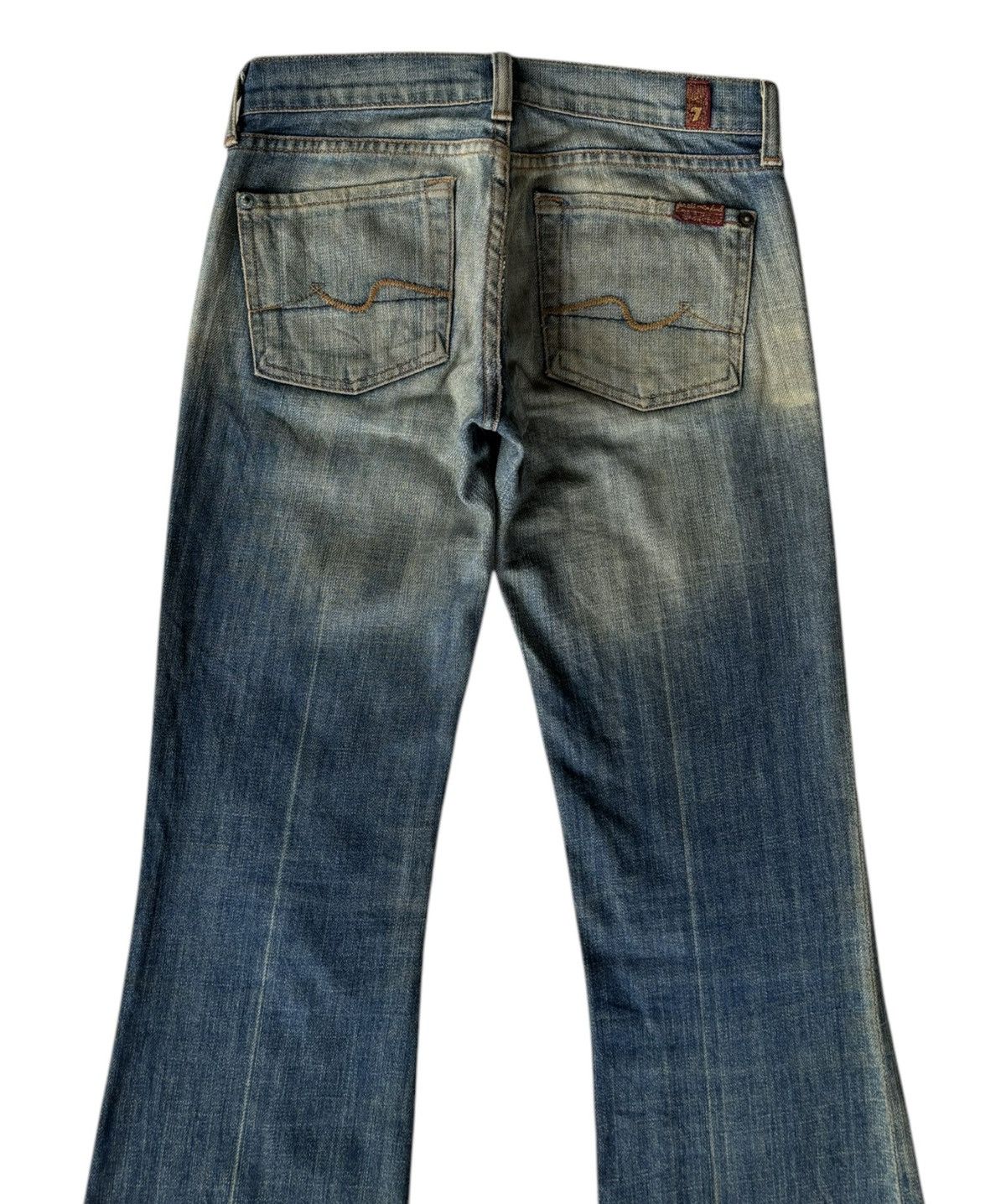 7 For All Mankind × Japanese Brand Flare Jeans Rusty Bootcut 7 For All Mankind Distress Denim Size 27" / US 4 / IT 40 - 6 Thumbnail