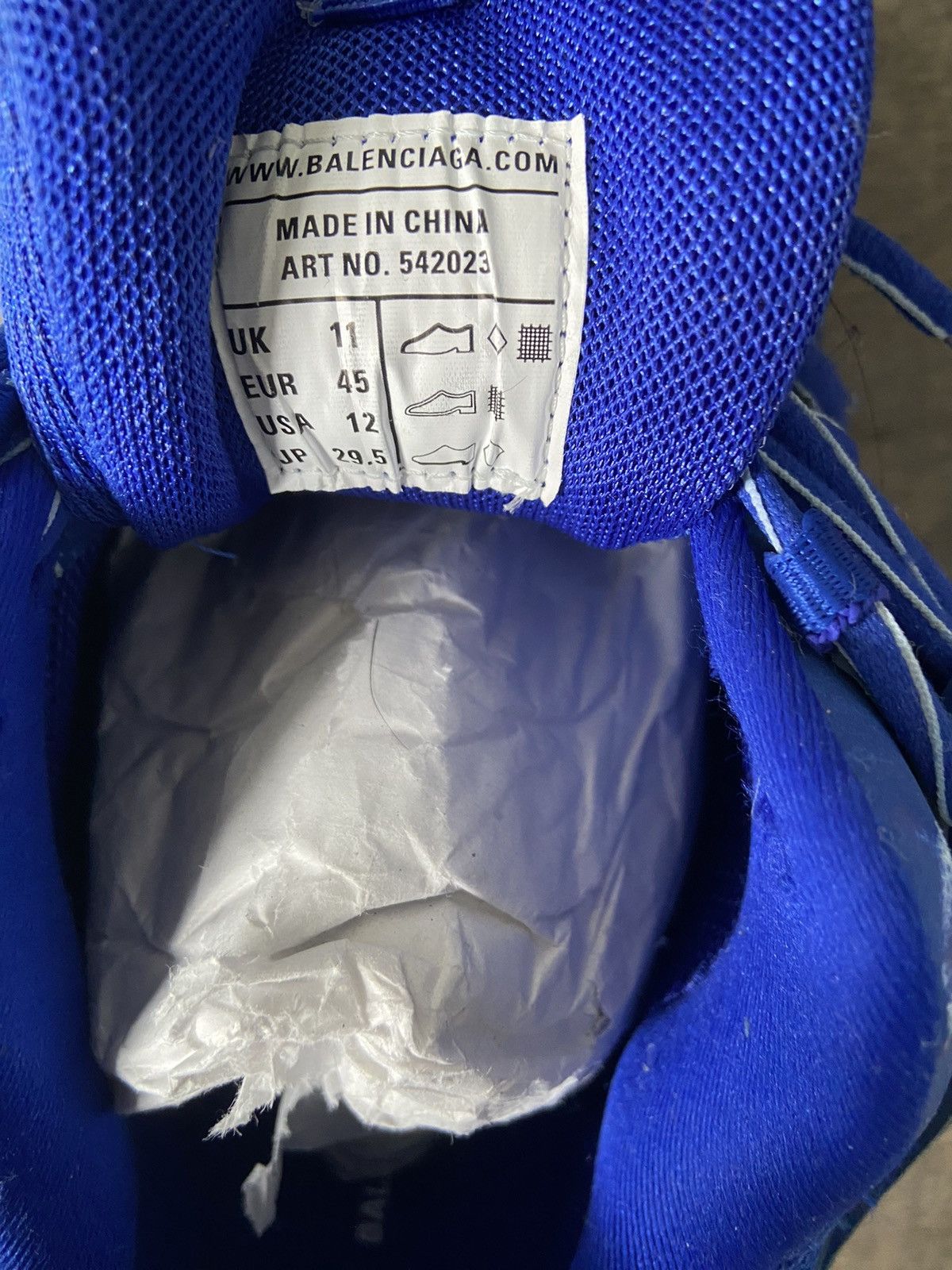 Balenciaga Balenciaga track runner “faded blue” Size US 12 / EU 45 - 6 Thumbnail