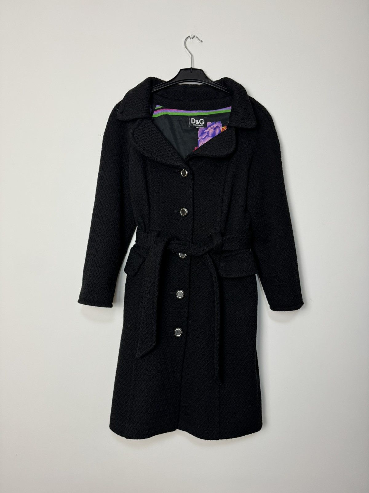 Dolce & Gabbana Dolce Gabbana Wool Coat “Floral” luxury design Made In Italy Size S / US 4 / IT 40 - 3 Thumbnail