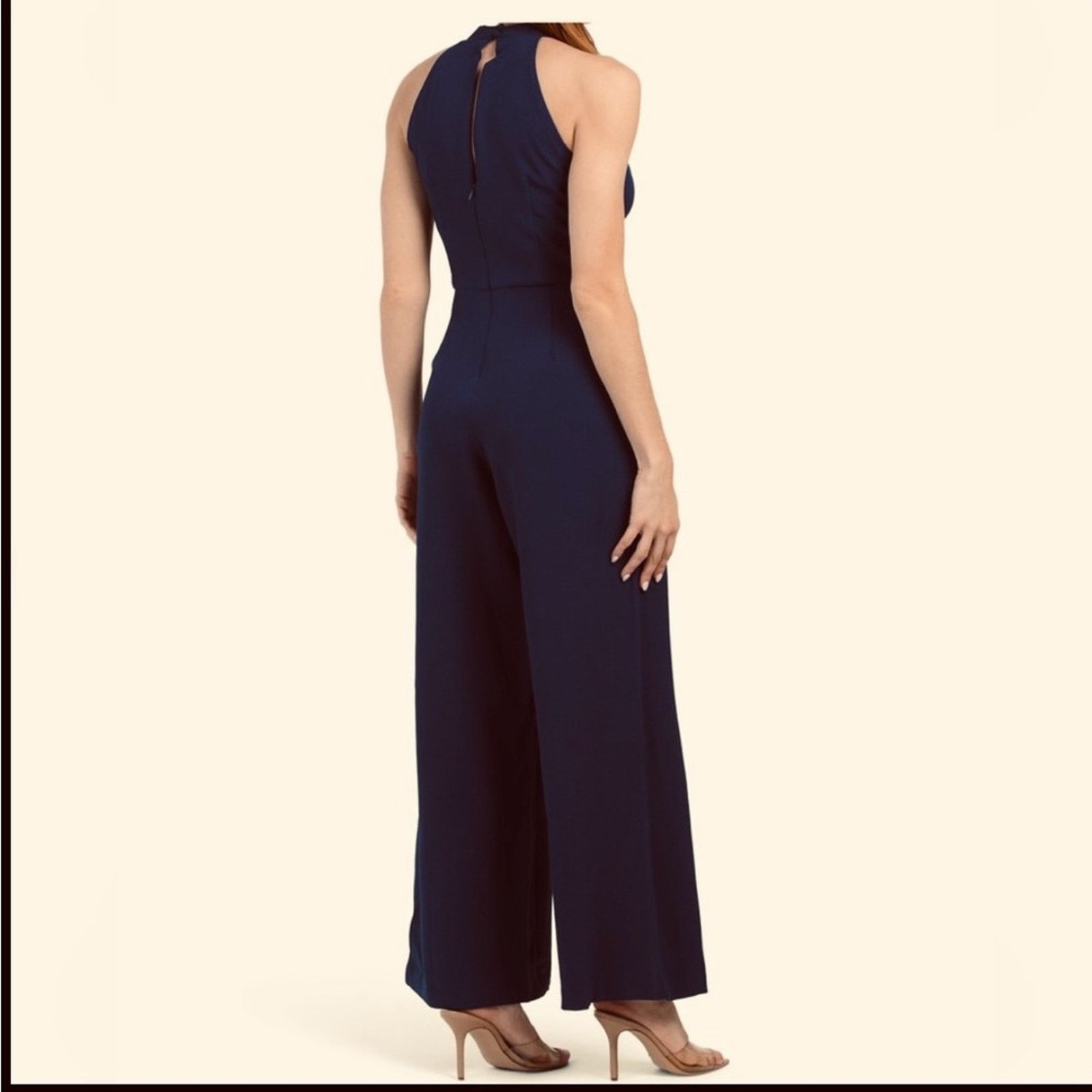 Other 🎉LAST PIECE 🎉JULIA JORDAN‎ Halter Twist Neck Jumpsuit Size 30" / US 8 / IT 44 - 2 Thumbnail