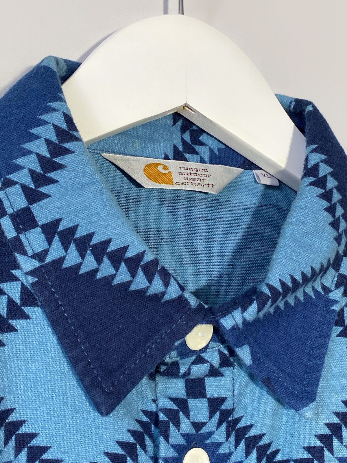 Carhartt Carhartt geometry pattern all overprint long sleeve shirt Size US XL / EU 56 / 4 - 10 Thumbnail