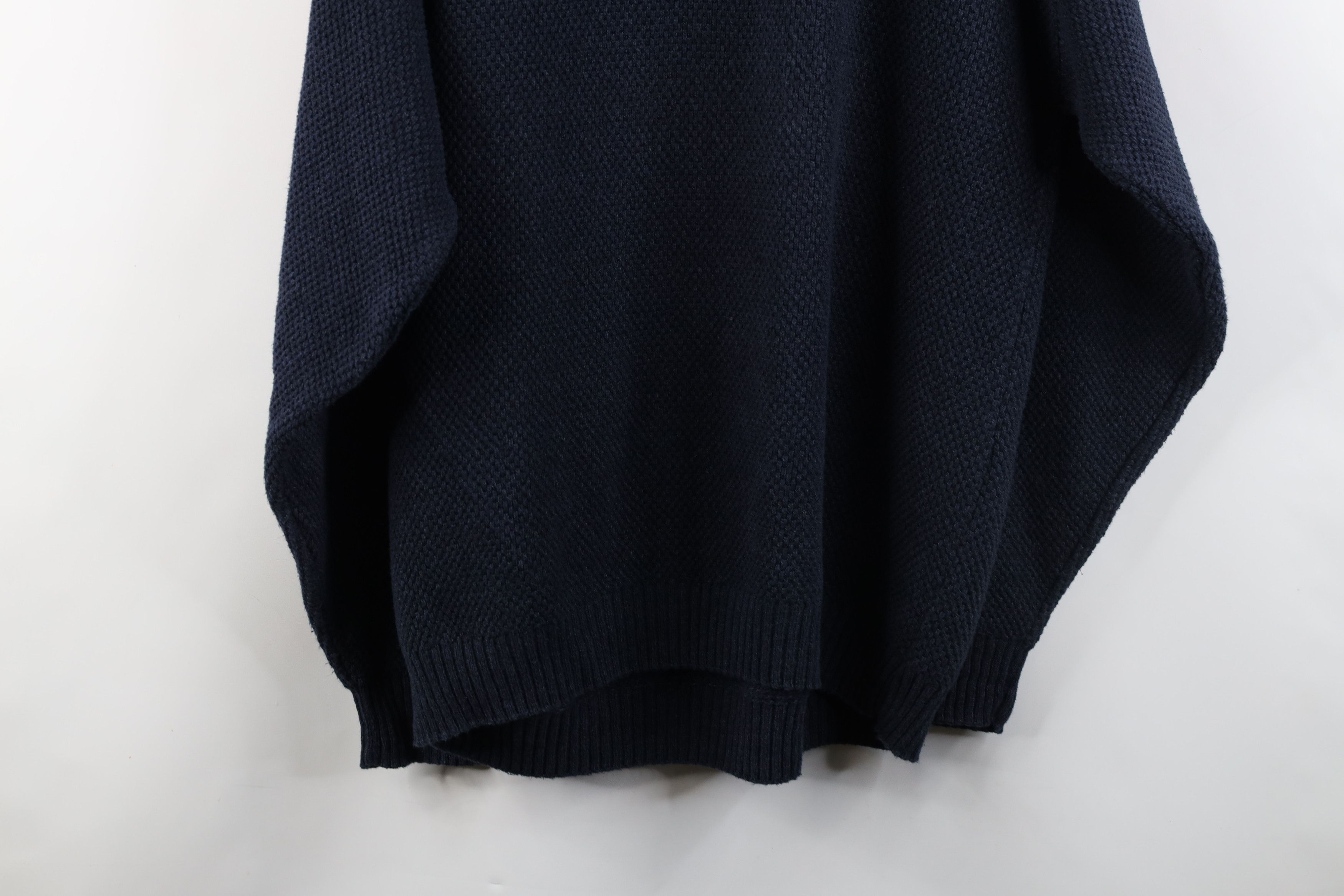 Vintage Vintage 90s Streetwear Thermal Knit Henley Sweater Blue USA Size US XL / EU 56 / 4 - 10 Thumbnail
