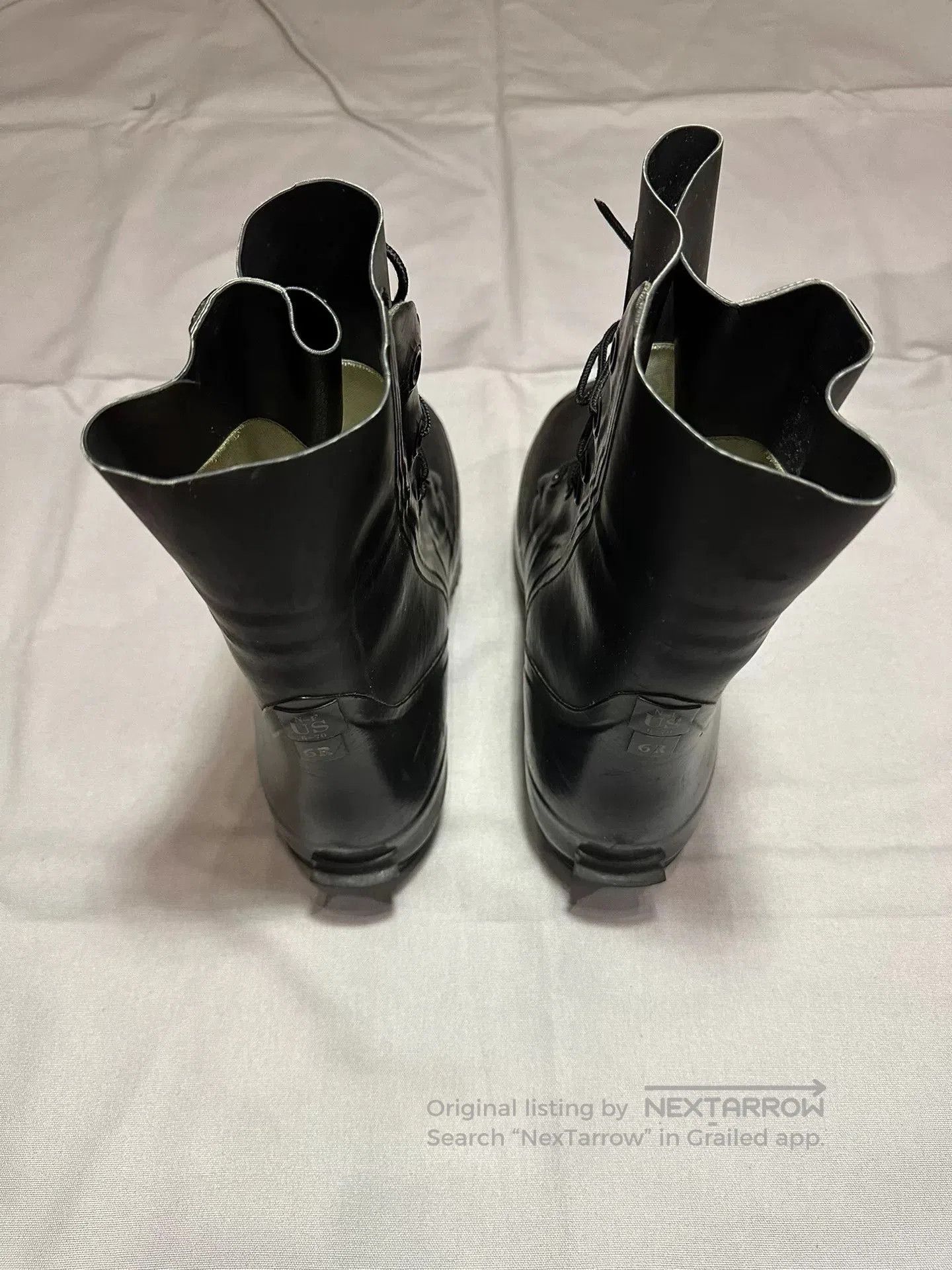 Raf Simons Vintage 1980s Bata Military Runway Boots. Size US 10 / EU 43 - 4 Thumbnail