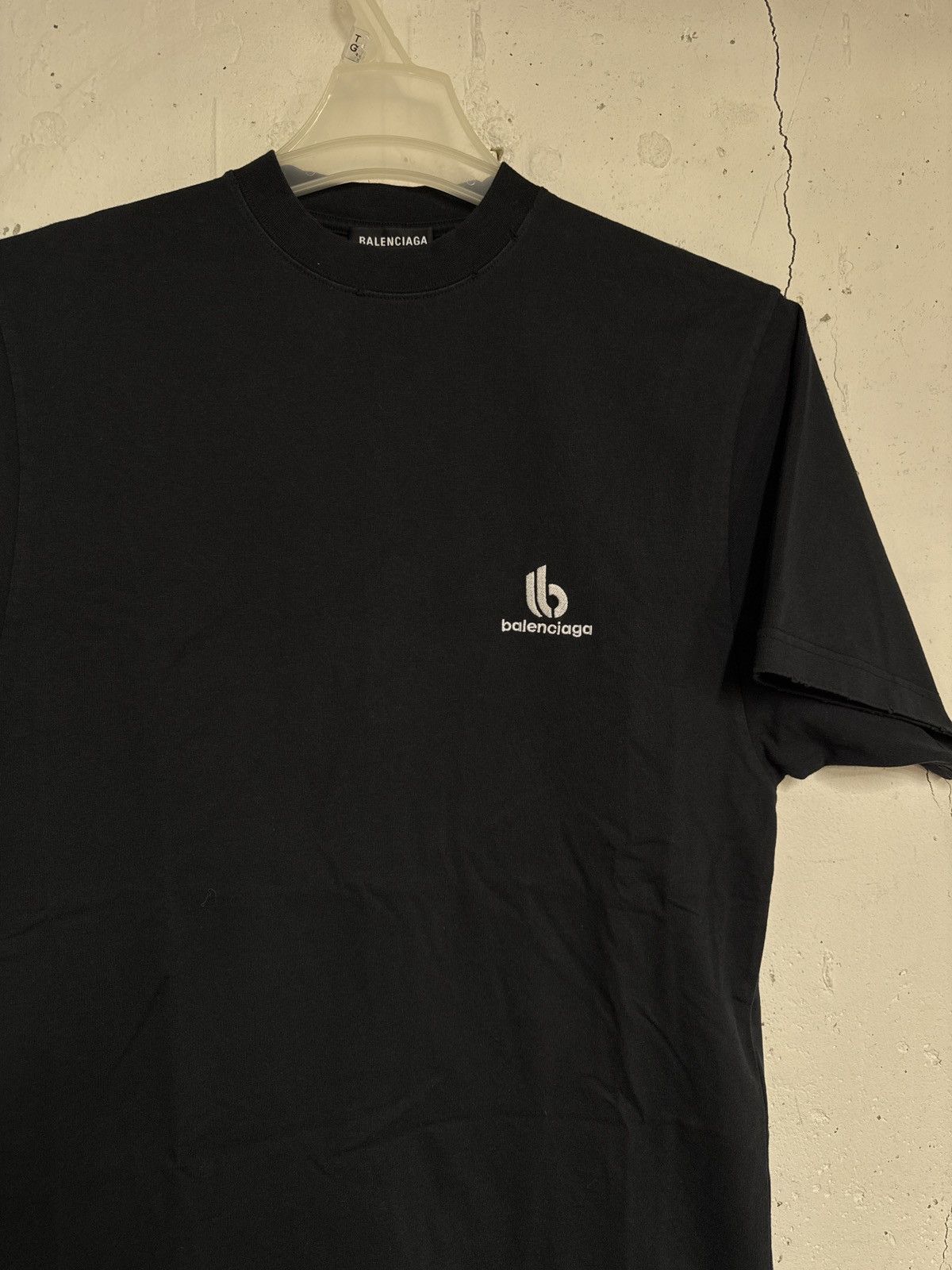 Balenciaga Destroyed Double B shirt