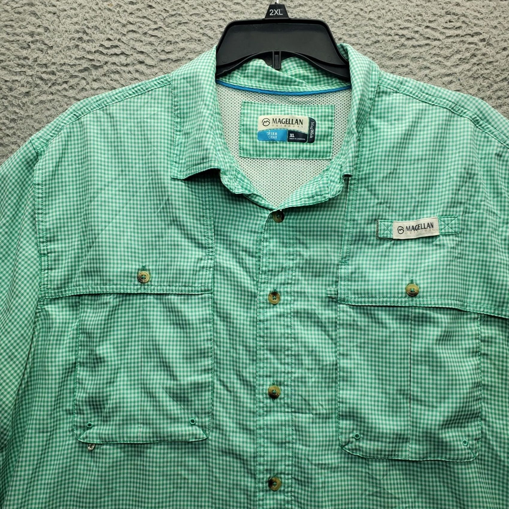 Vintage Magellan Mens XL Multi Gingham Outdoor Button-Up Shirt Size US XL / EU 56 / 4 - 3 Thumbnail