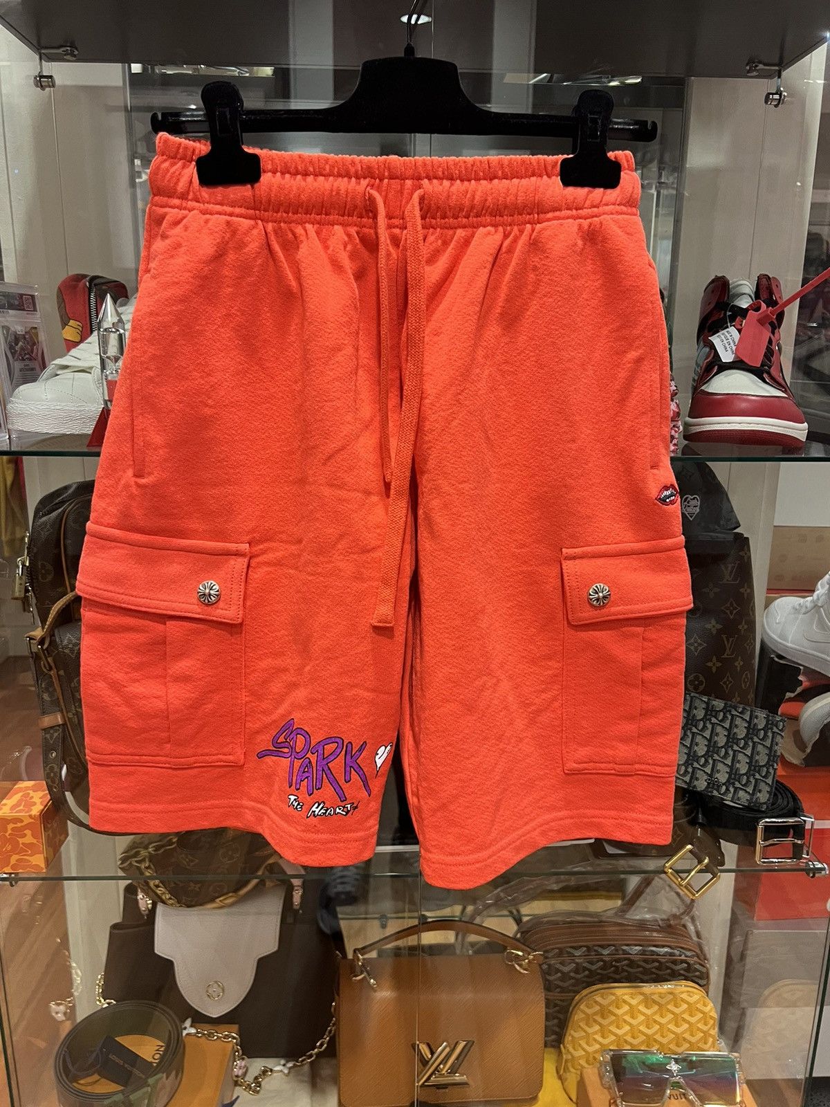 Chrome hearts Matty boy lipstick cargo shorts