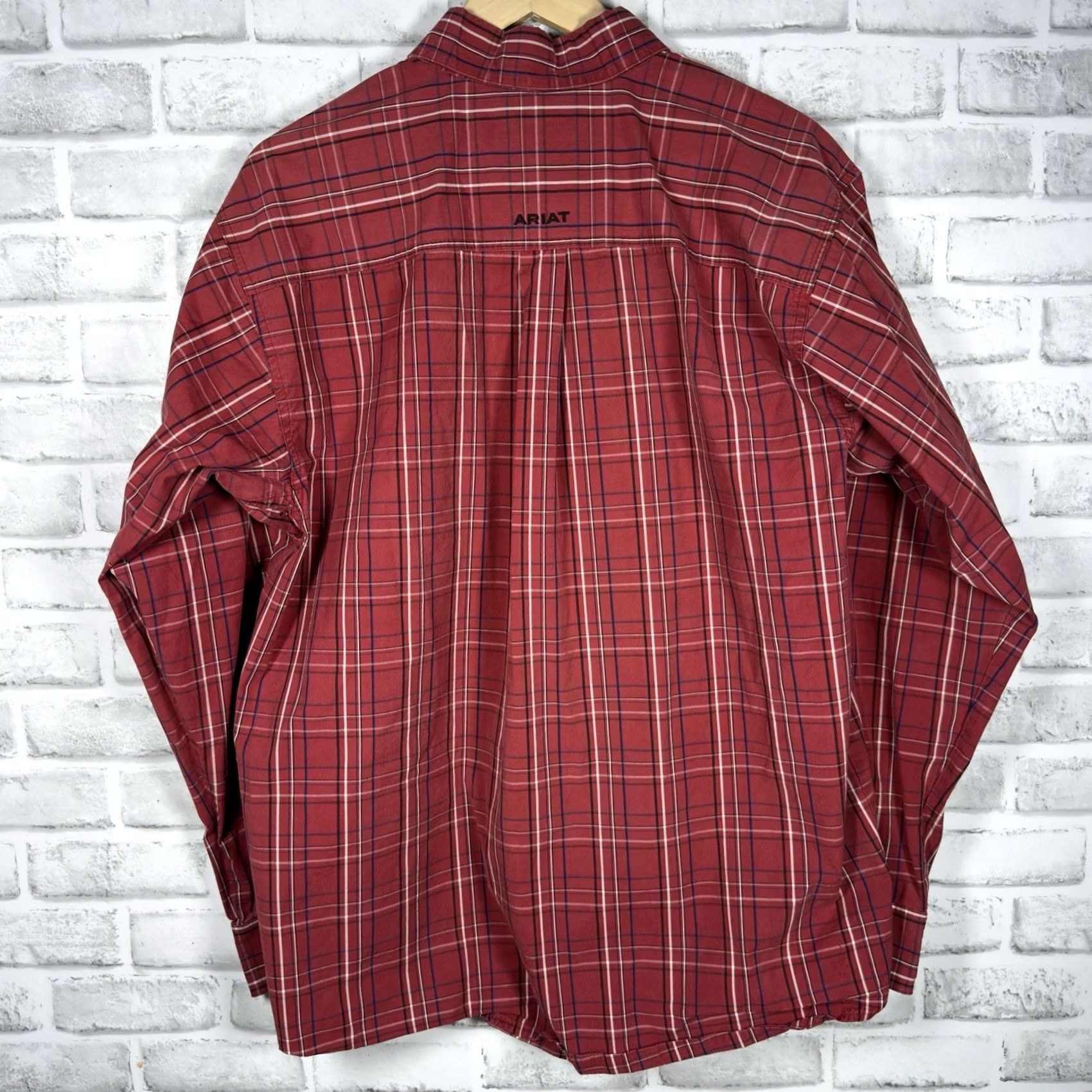 Ariat Ariat Pro Series Plaid Red Long Sleeve Button-Down Shirt Mens Size L Size US L / EU 52-54 / 3 - 5 Thumbnail